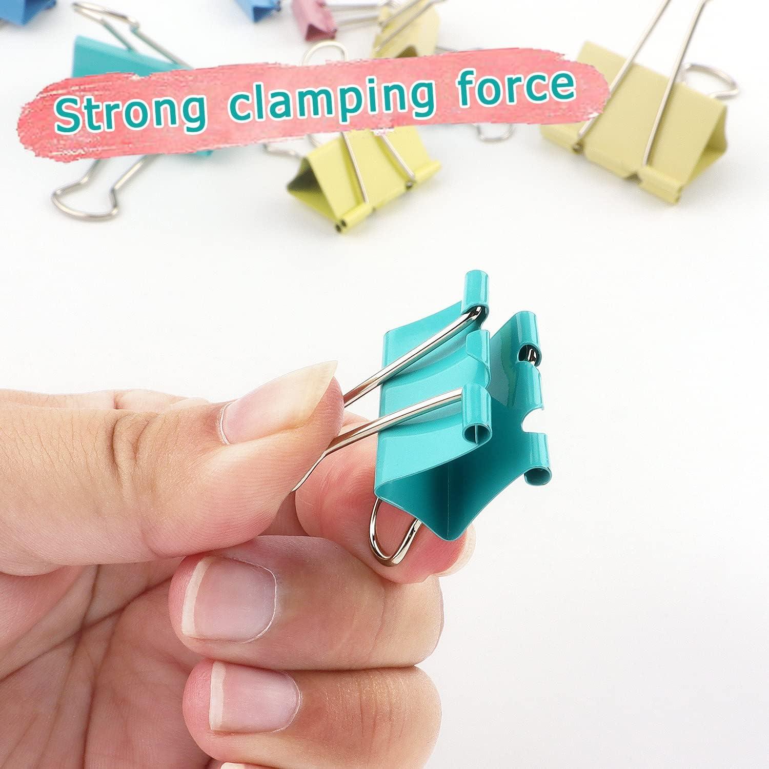 Clip de Carpeta ZZTX Pequeño 2.54cm Acero Templado 48 Piezas