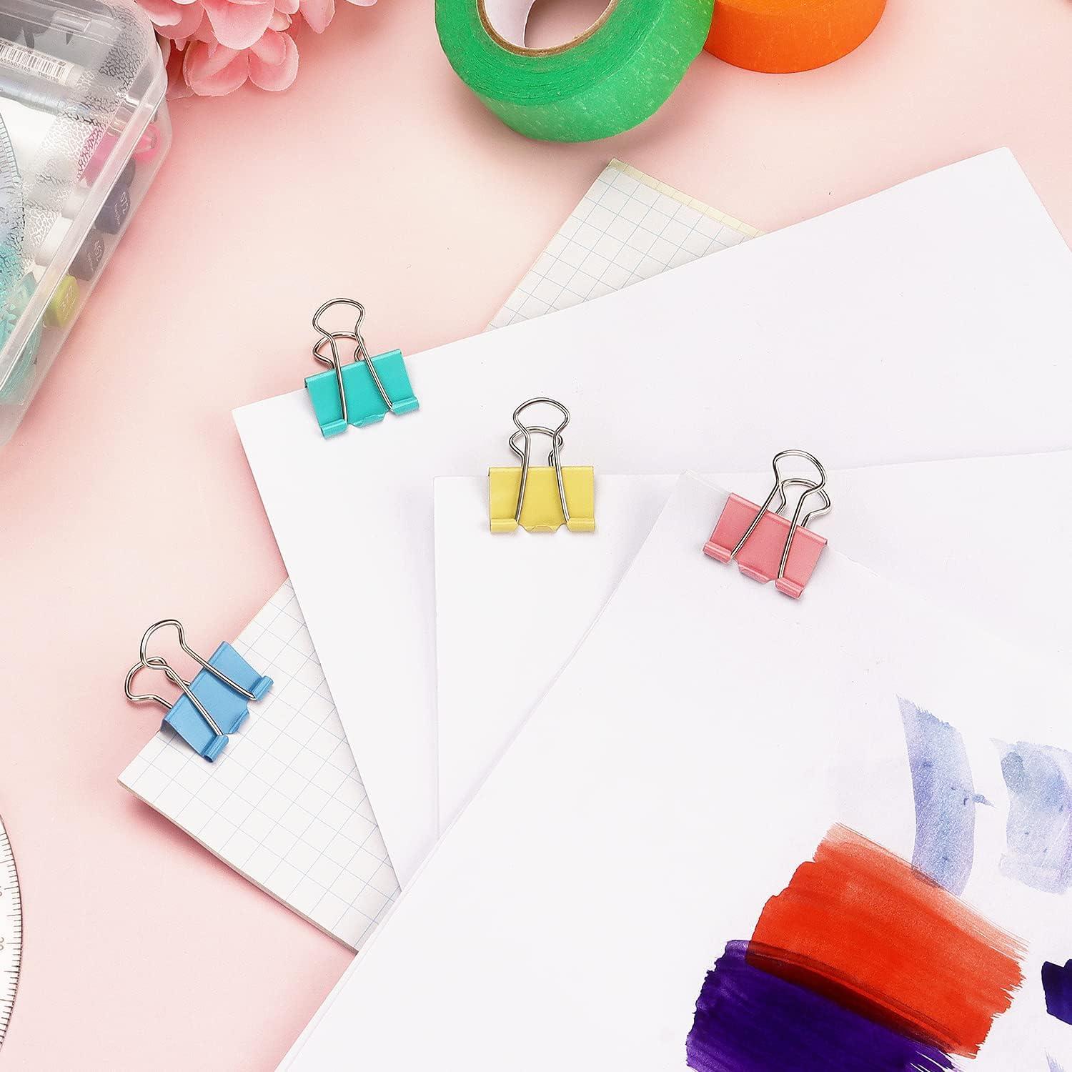 Clip de Carpeta ZZTX Pequeño 2.54cm Acero Templado 48 Piezas