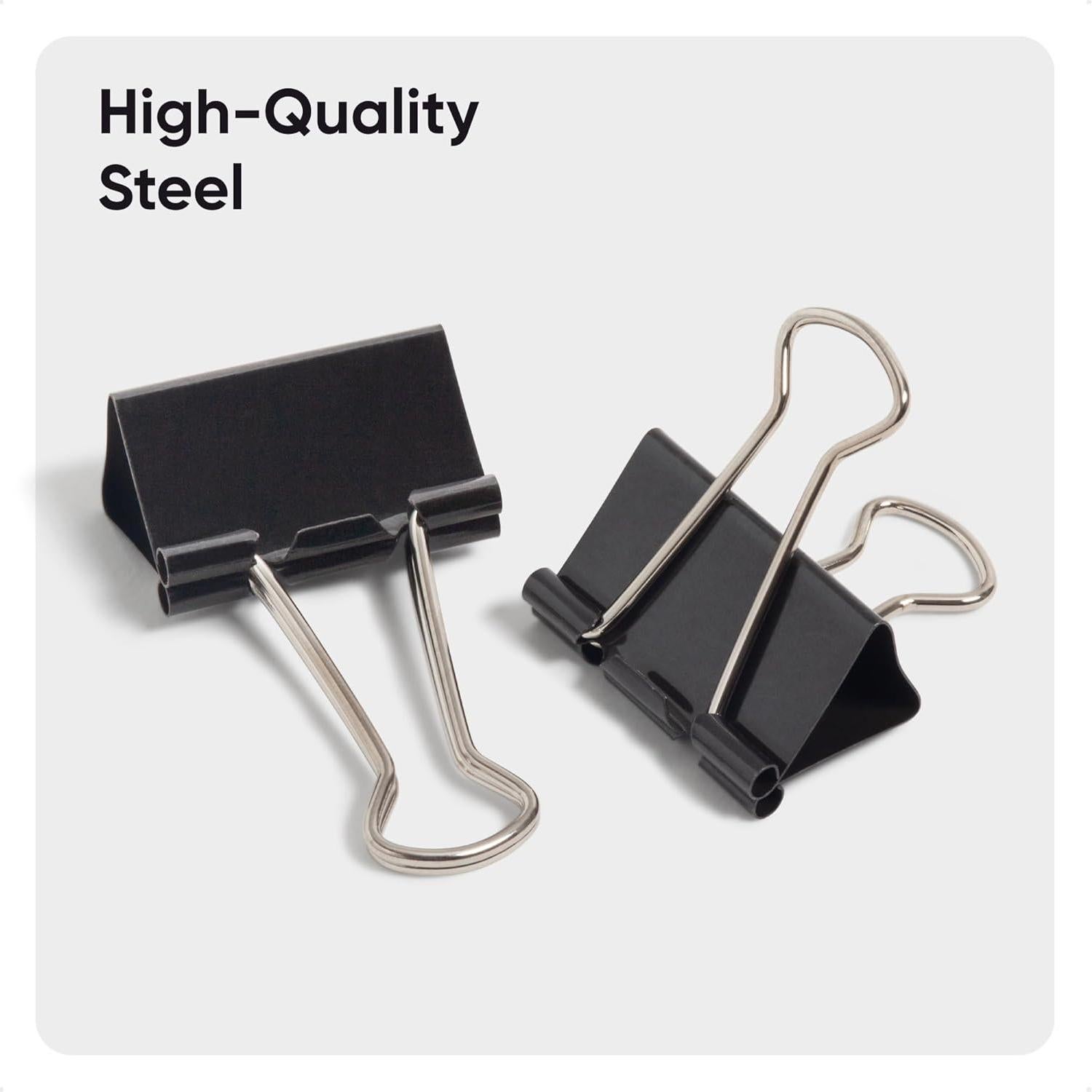 Clips de Carpeta Medianos U Brands 32mm 96 Piezas Acero