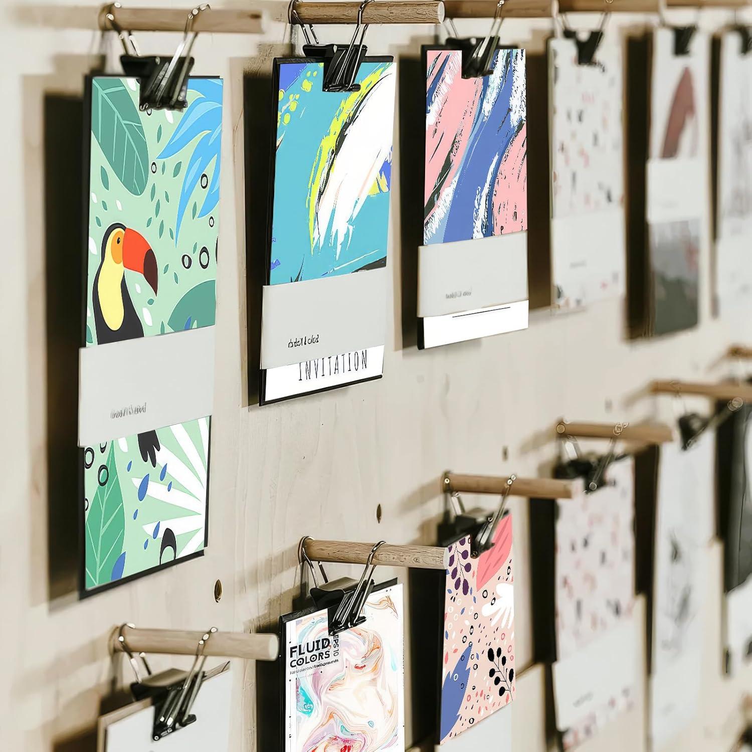 180 Clips de Carpeta Pequeños PEASUG 15mm Suministros Oficina