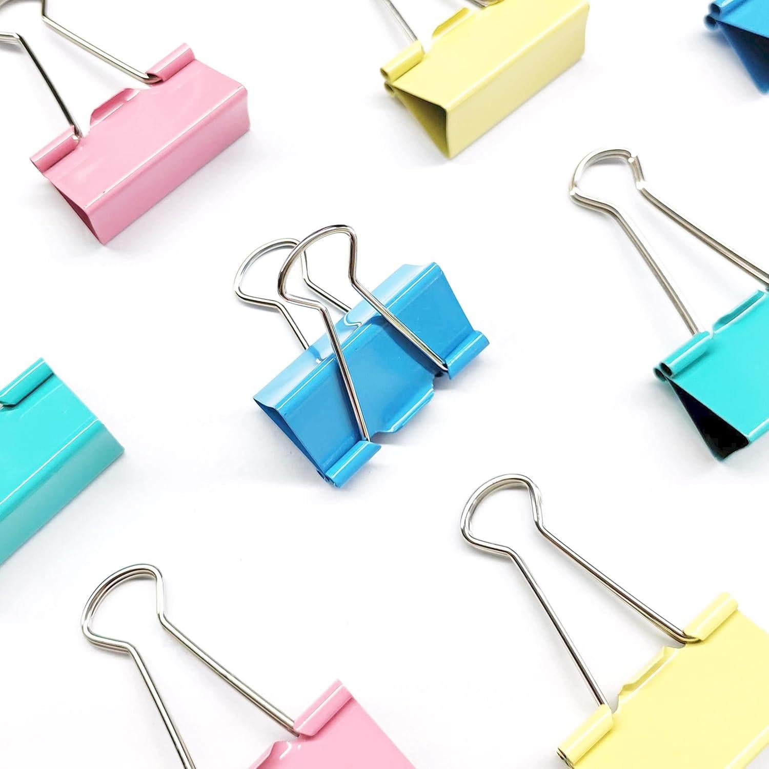 Clips de Carpeta Extra Grande Ykimok 36 Piezas Colores