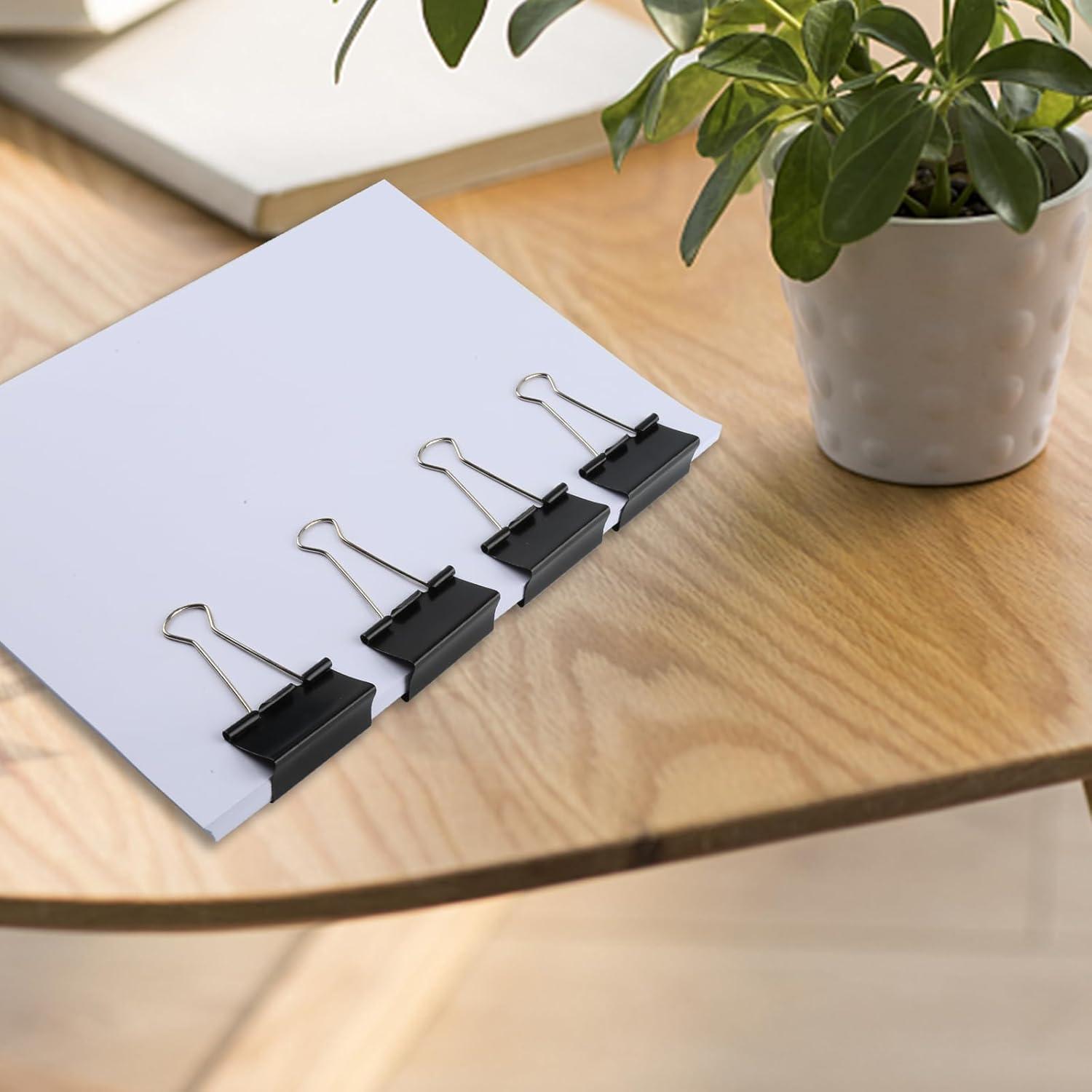 Clips de Carpeta Grandes Ufmarine 4.1 cm 24 Pcs Acero Templado