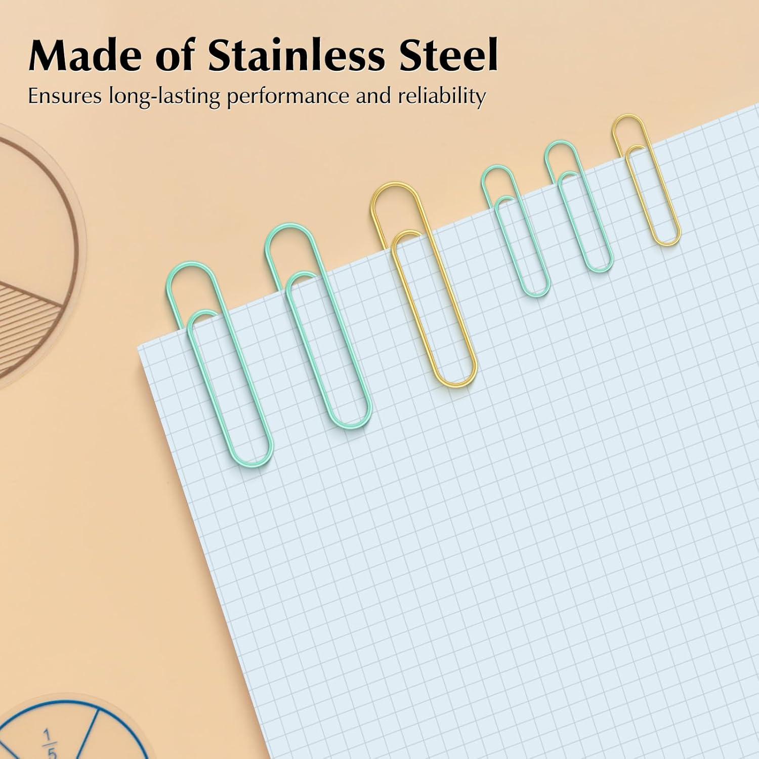 Conjunto de Clips de Papel CREECHWA 165 Piezas Verde