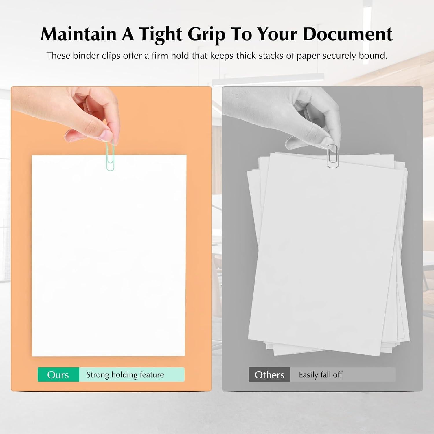 Conjunto de Clips de Papel CREECHWA 165 Piezas Verde