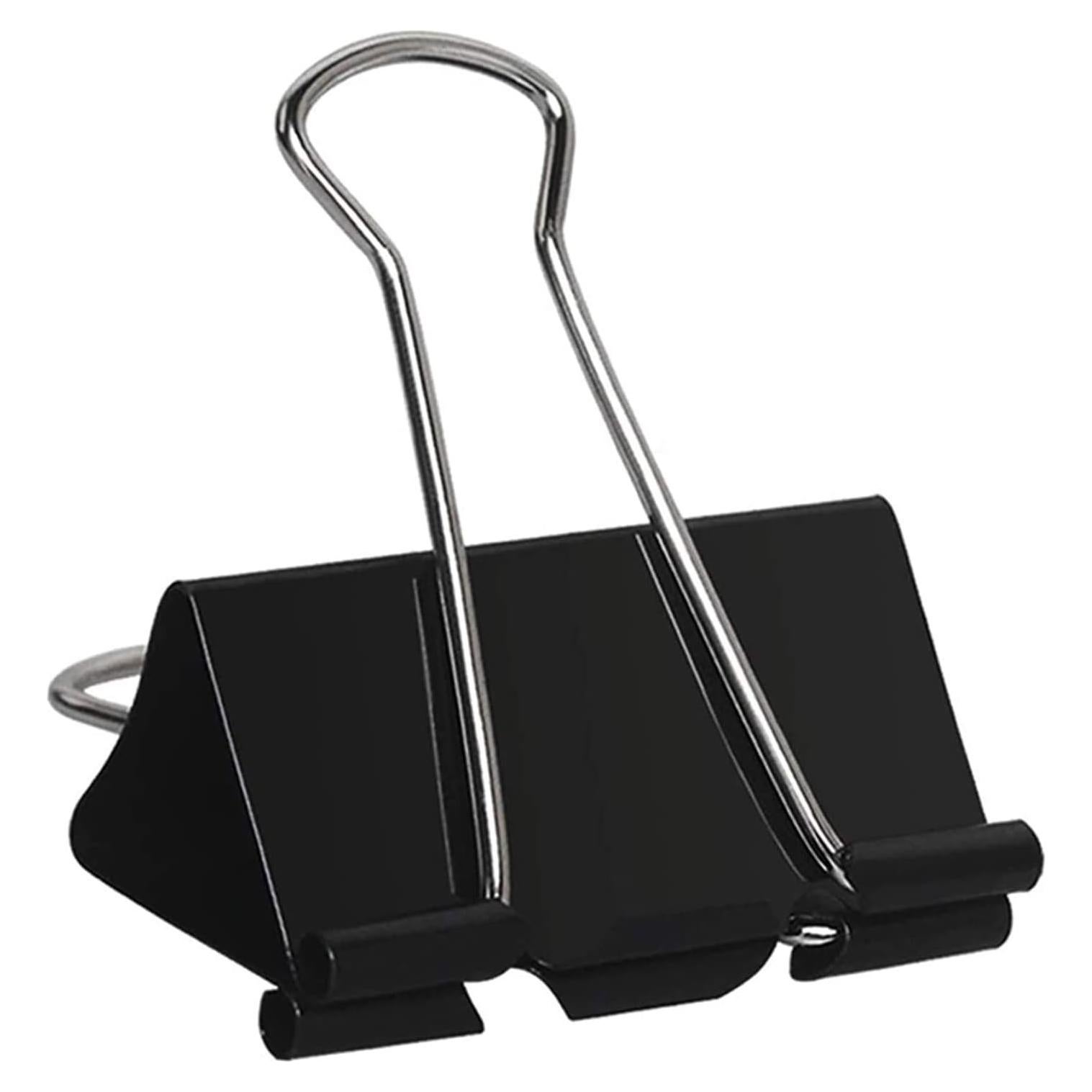 Clip de Carpeta Grande Aellabus 51mm Negro 72 Piezas