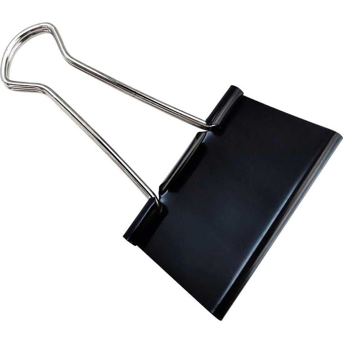 Clip de Carpeta Extra Grande DSTELIN 6.1 cm Negro - Paquete de 18