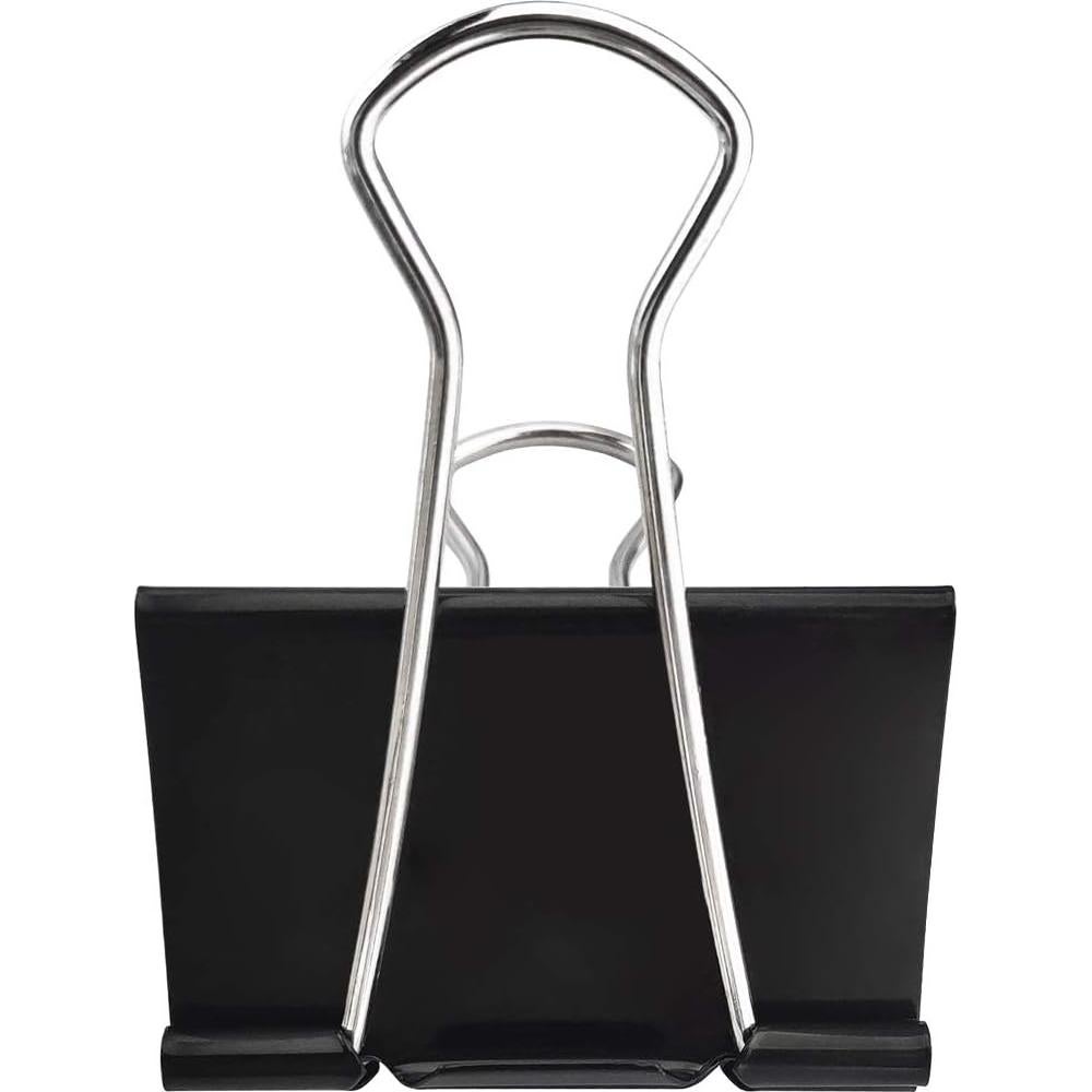 Clip de Carpeta Extra Grande DSTELIN 6.1 cm Negro - Paquete de 18