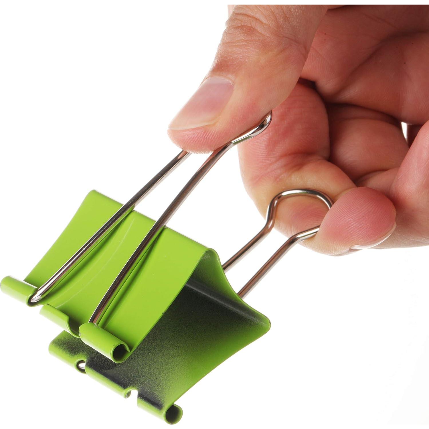 Clips de Carpeta Extra Grande Mr. Pen 5 cm Paquete 12 Colores