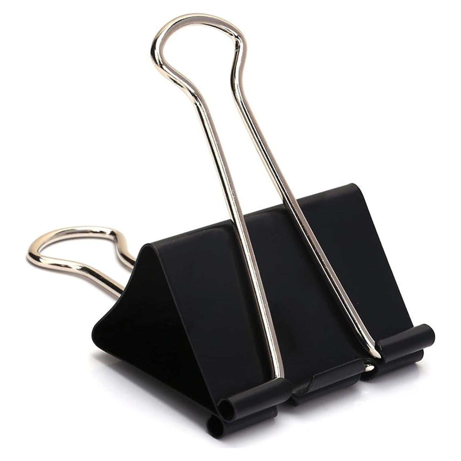 Clip de Carpeta Extra Grande KAKAMINA 6.1 cm 24 Piezas Negro