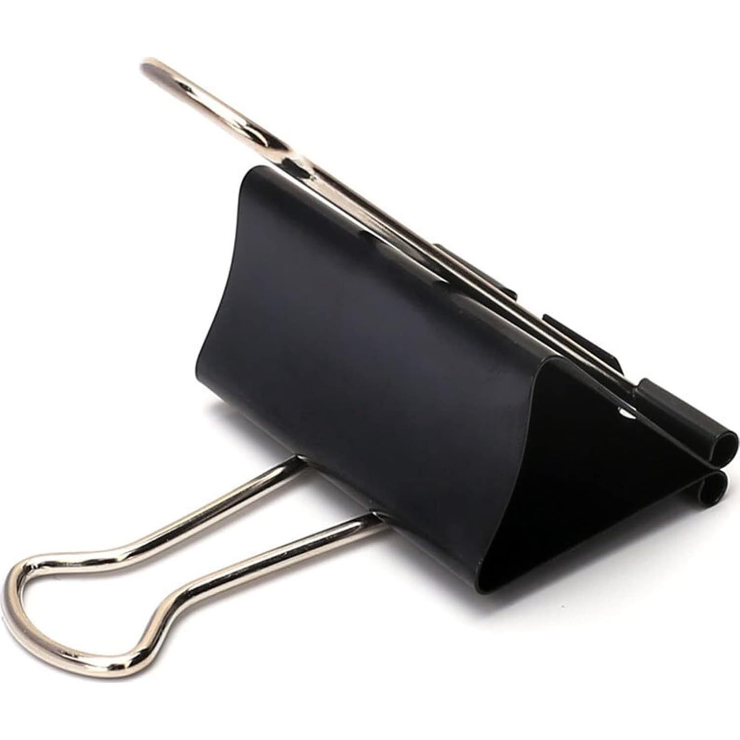 Clip de Carpeta Extra Grande KAKAMINA 6.1 cm 24 Piezas Negro