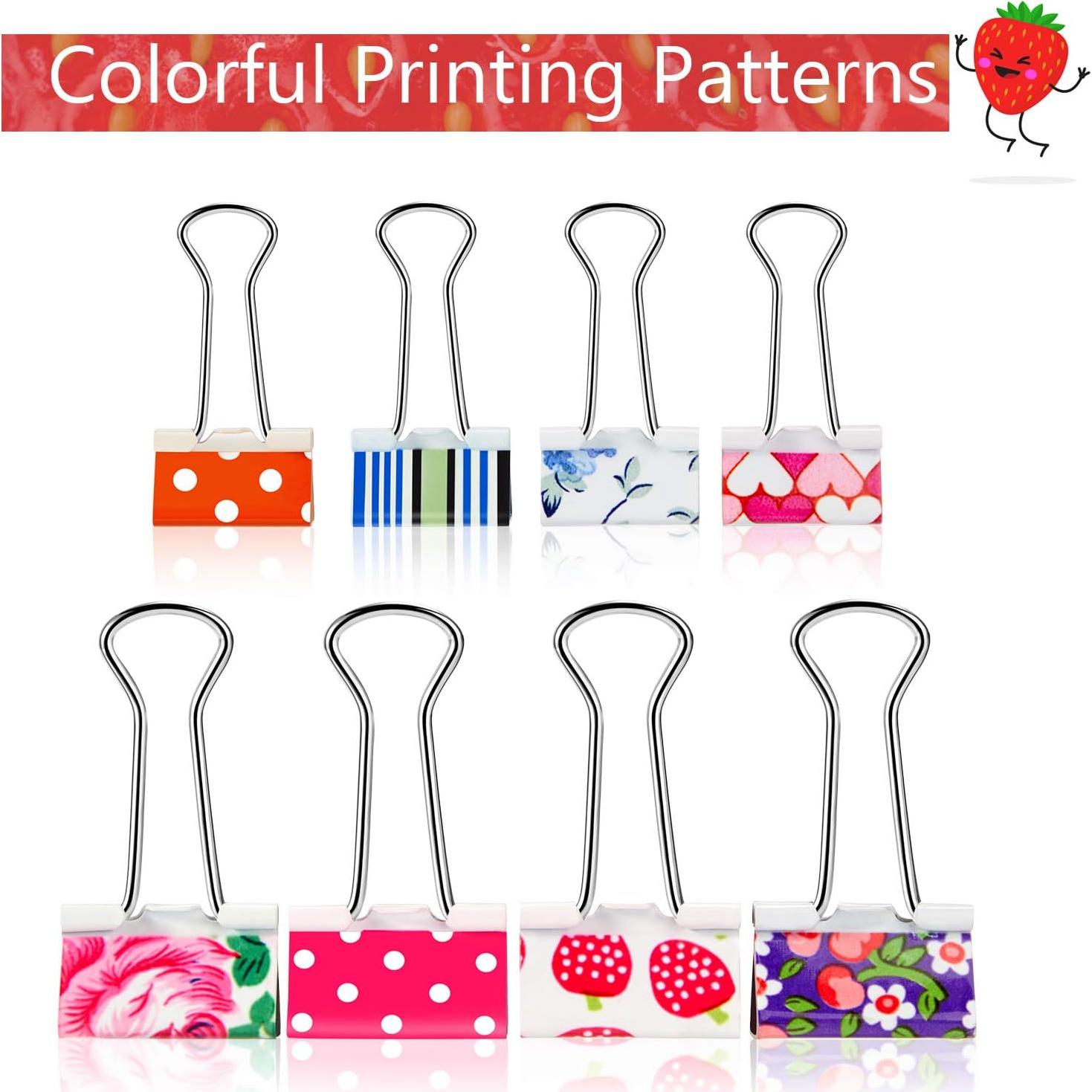 Clips de Carpeta Coloridos Outus 48 Pcs 1.9 y 2.5 cm