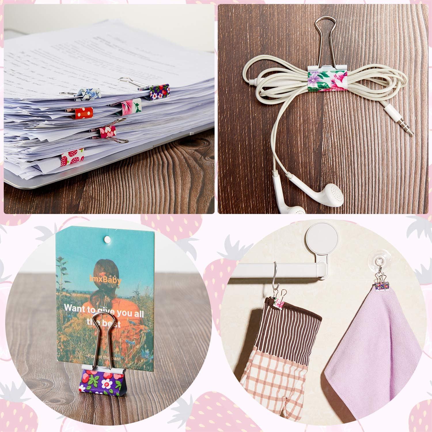 Clips de Carpeta Coloridos Outus 48 Pcs 1.9 y 2.5 cm