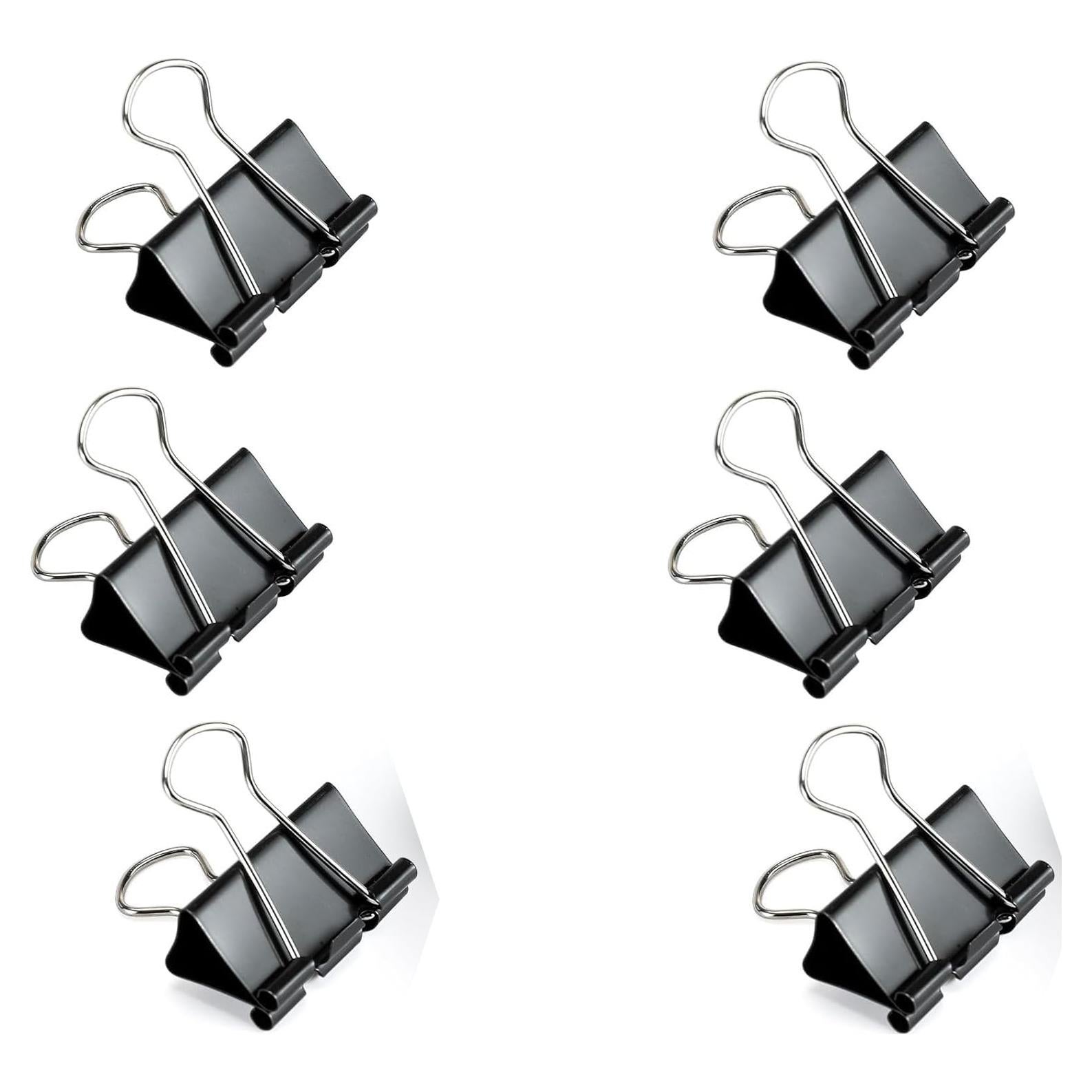 Clip de papel Binder HAALII 1.9 cm 60 unidades negro