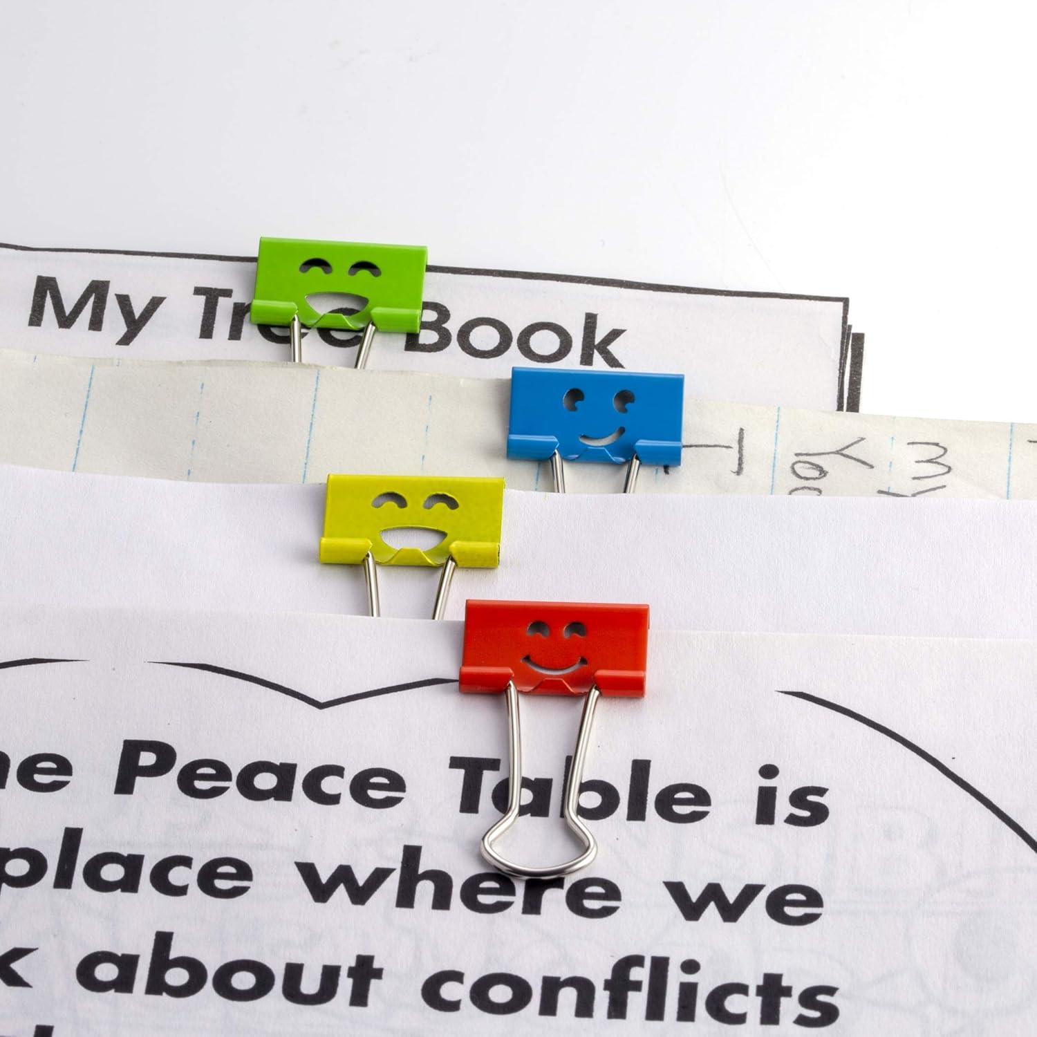 Grapas de Binder Officemate Pequeñas 42 Pzas Colores Variados