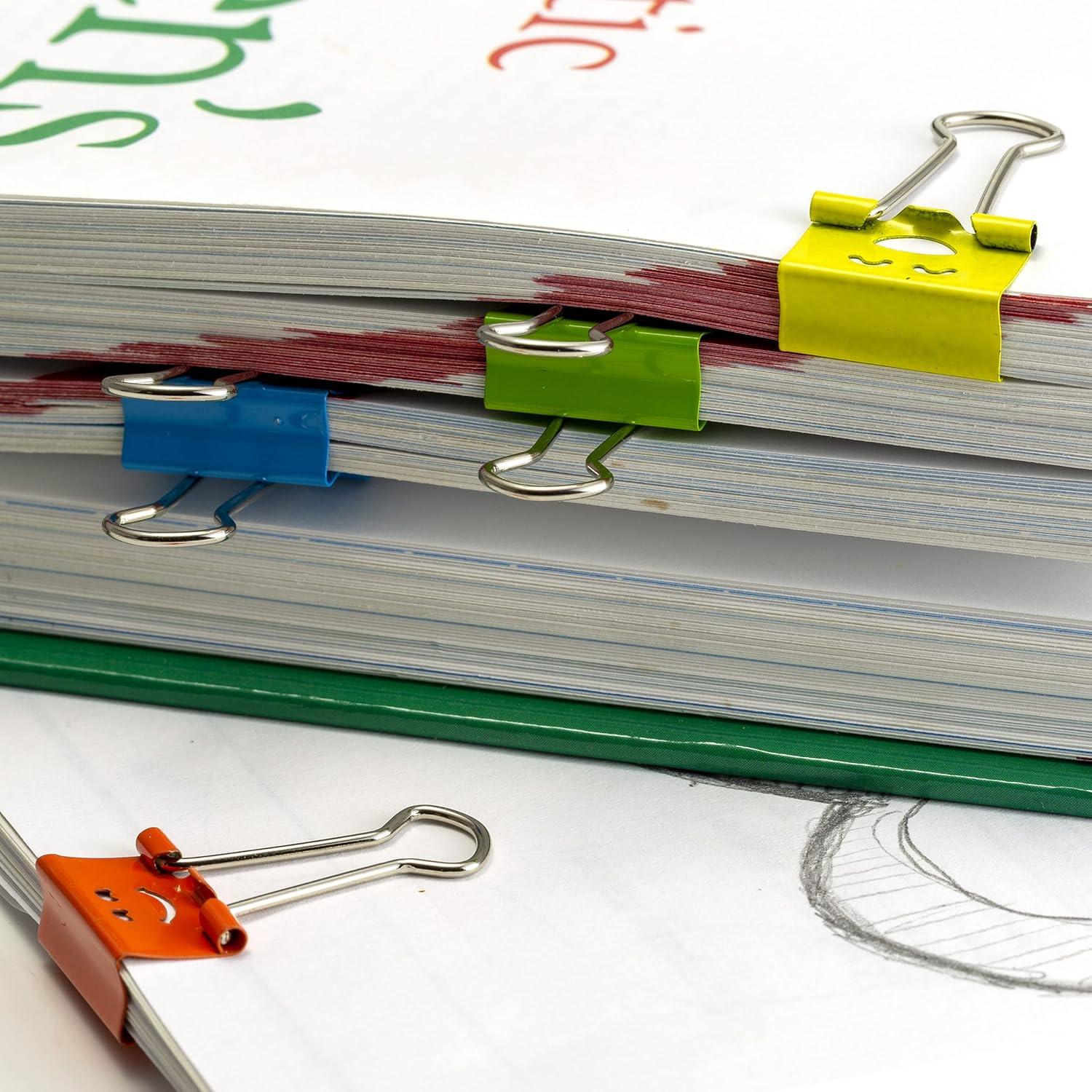 Grapas de Binder Officemate Pequeñas 42 Pzas Colores Variados