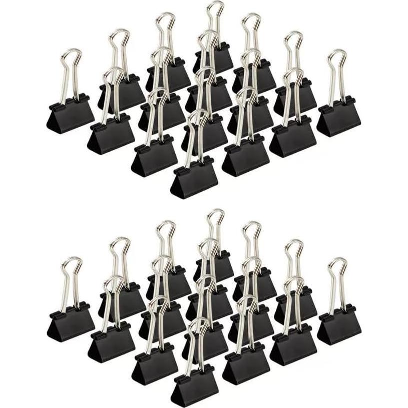Paquete de 300 Mini Clips de Carpeta Ymkf Sqqr 15mm Negros
