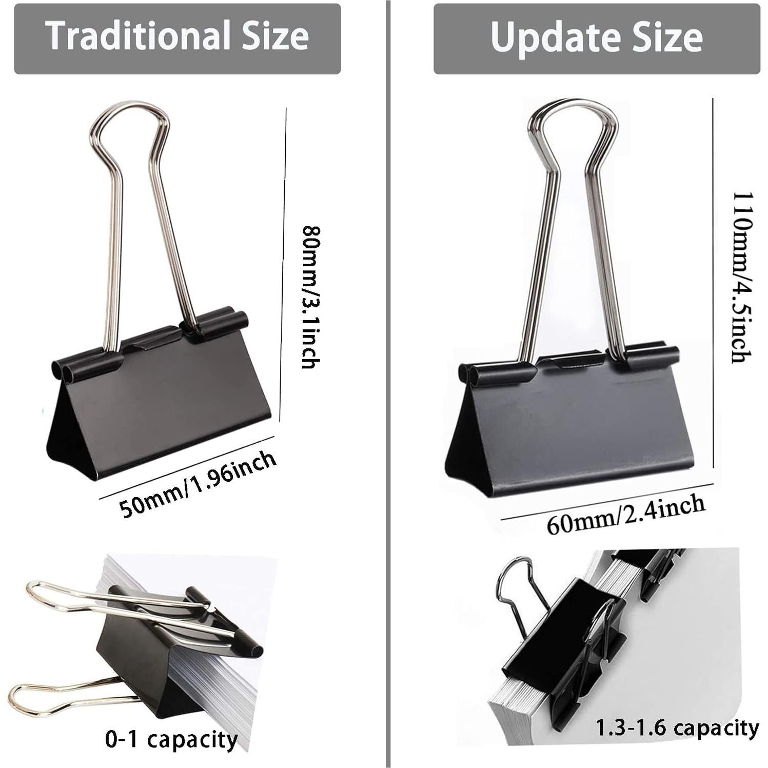 Clip de Carpeta Extra Grande COLOGO 6.1 cm - Paquete de 30