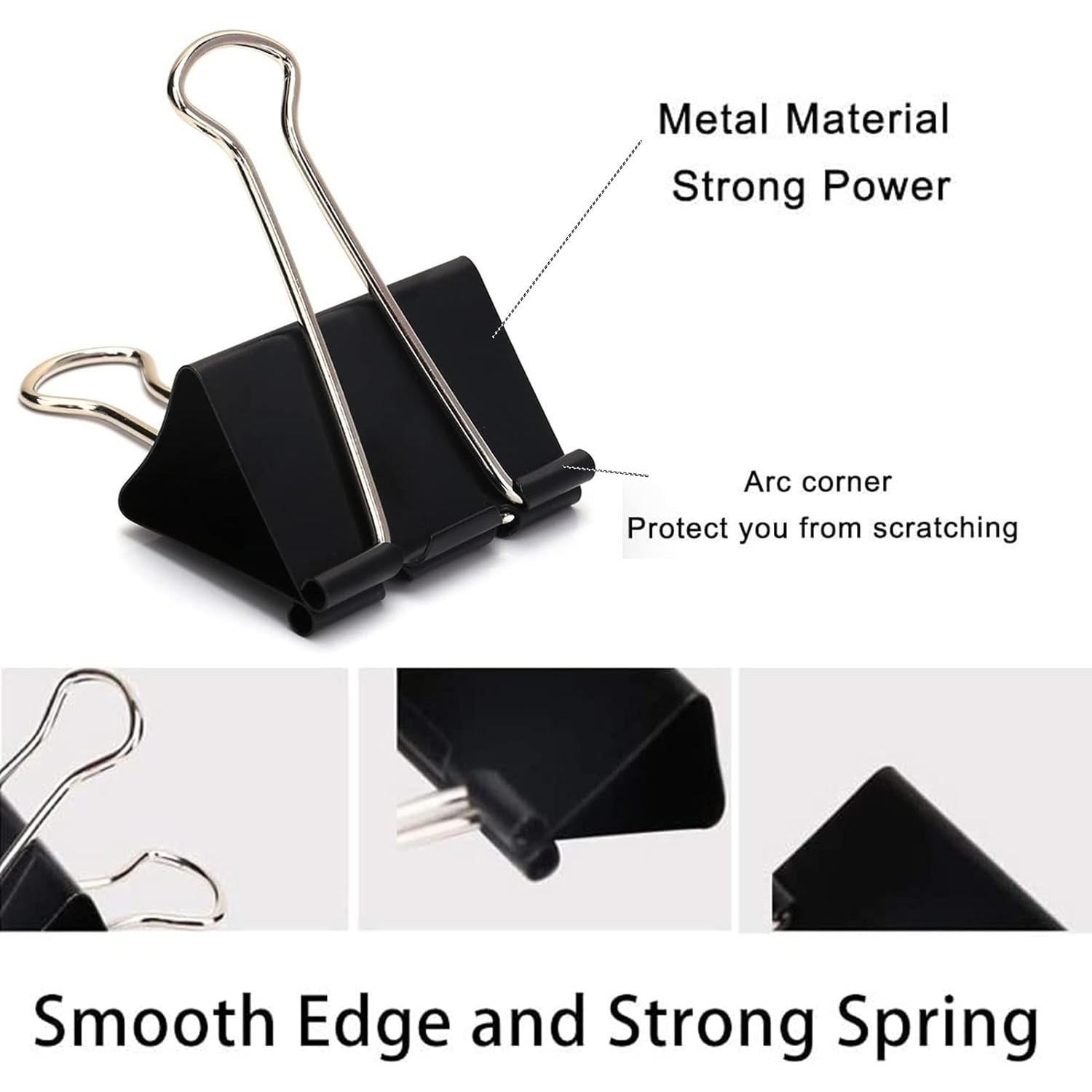 Clip de Carpeta Extra Grande COLOGO 6.1 cm - Paquete de 30