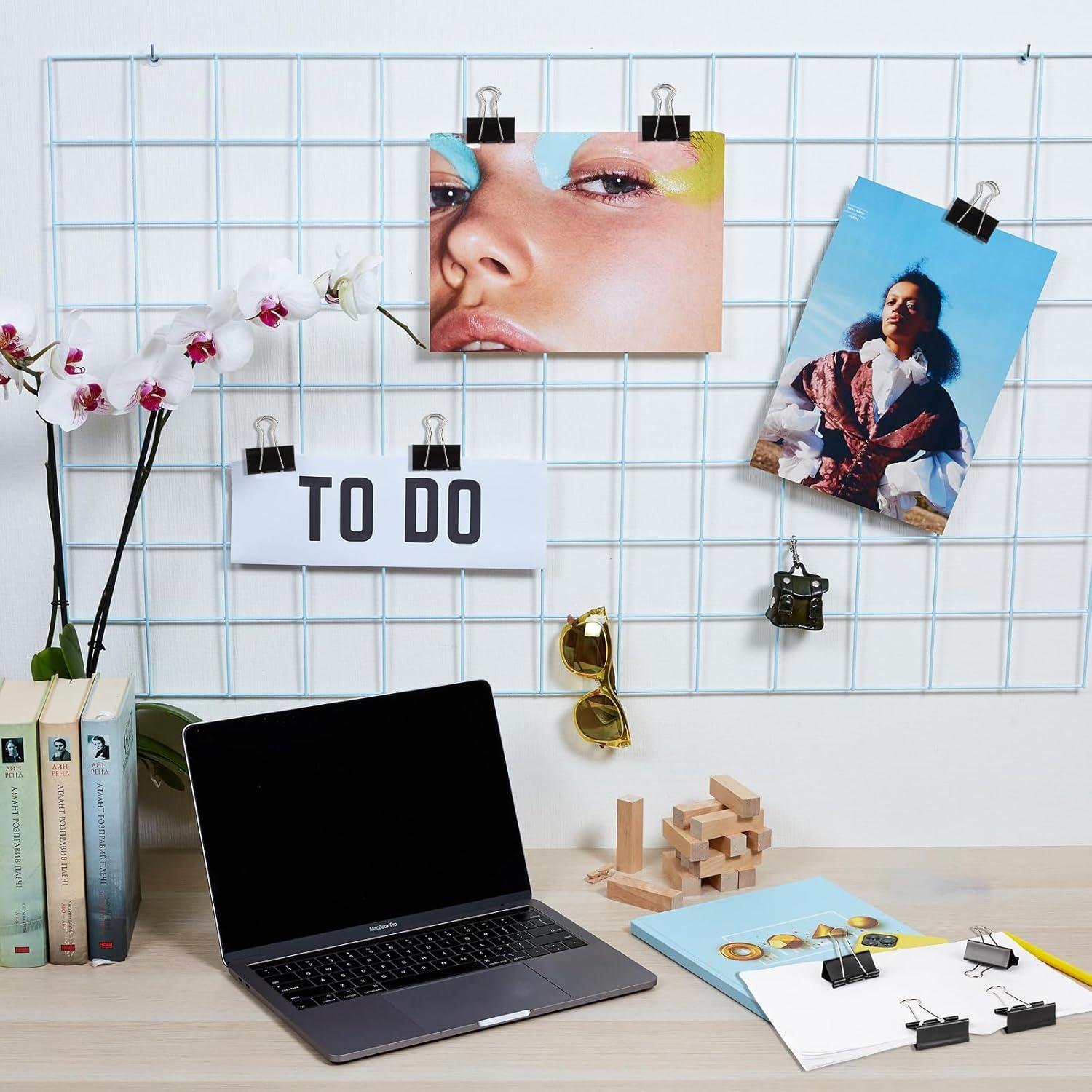 Clips de Carpeta Pequeños Ufmarine 64 Pcs 2.54 cm Acero Templado