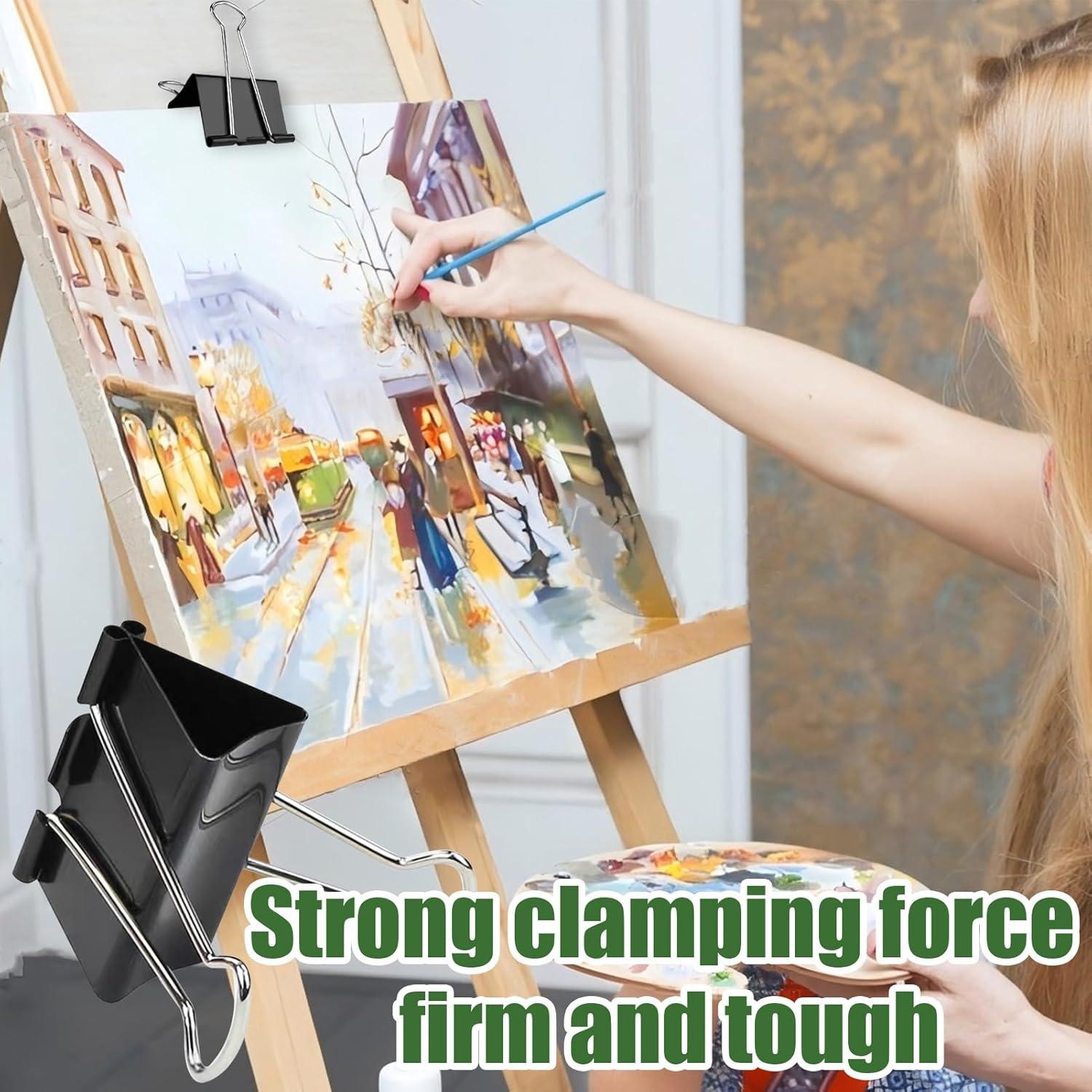 Clips de carpeta jumbo TOTDTDA 75mm 24 piezas negro