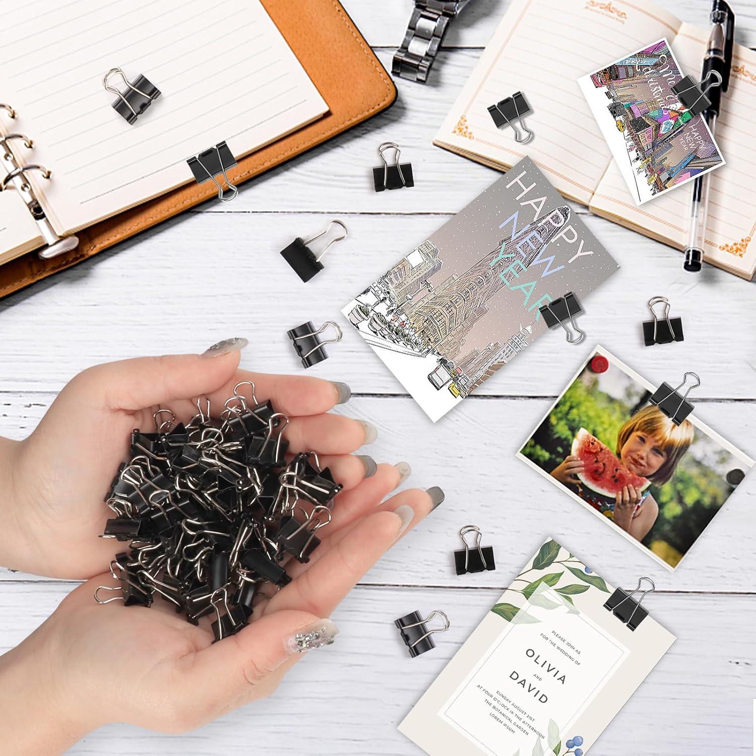 Clips de Carpeta Mini Ufmarine 240 Pcs 15mm Acero Templado