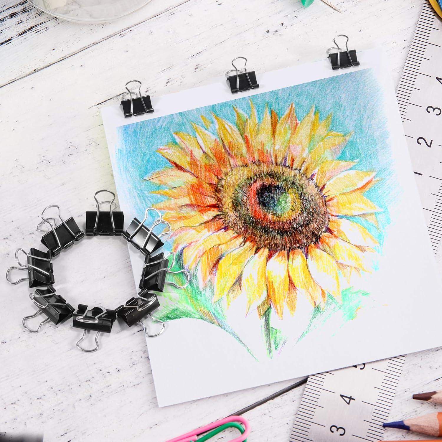 Clips de Carpeta Mini Ufmarine 240 Pcs 15mm Acero Templado