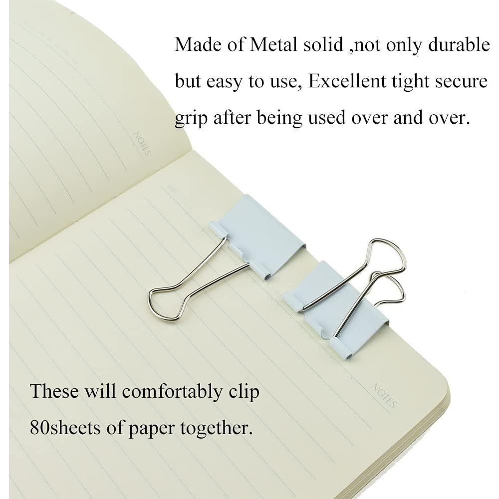 Clips de Encuadernación HAHIYO Acero Resistente 32 mm 13 Piezas