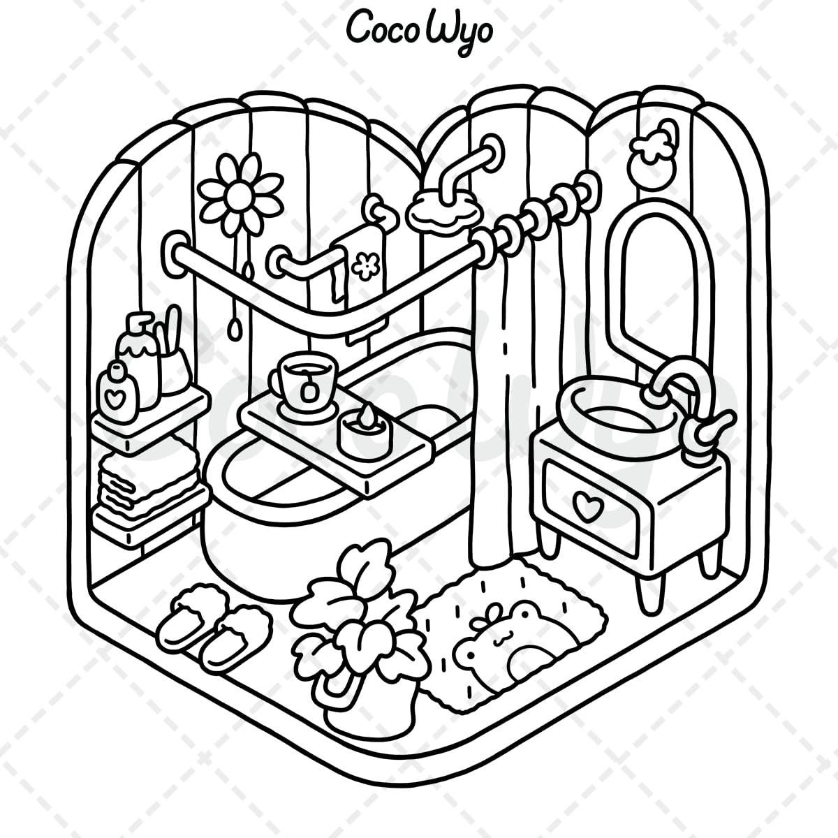 Little Corner: Coloring Book for Adults and Teens, Super Cute Designs of Cozy, Hygge Spaces for Relaxation (Cozy Spaces Coloring)