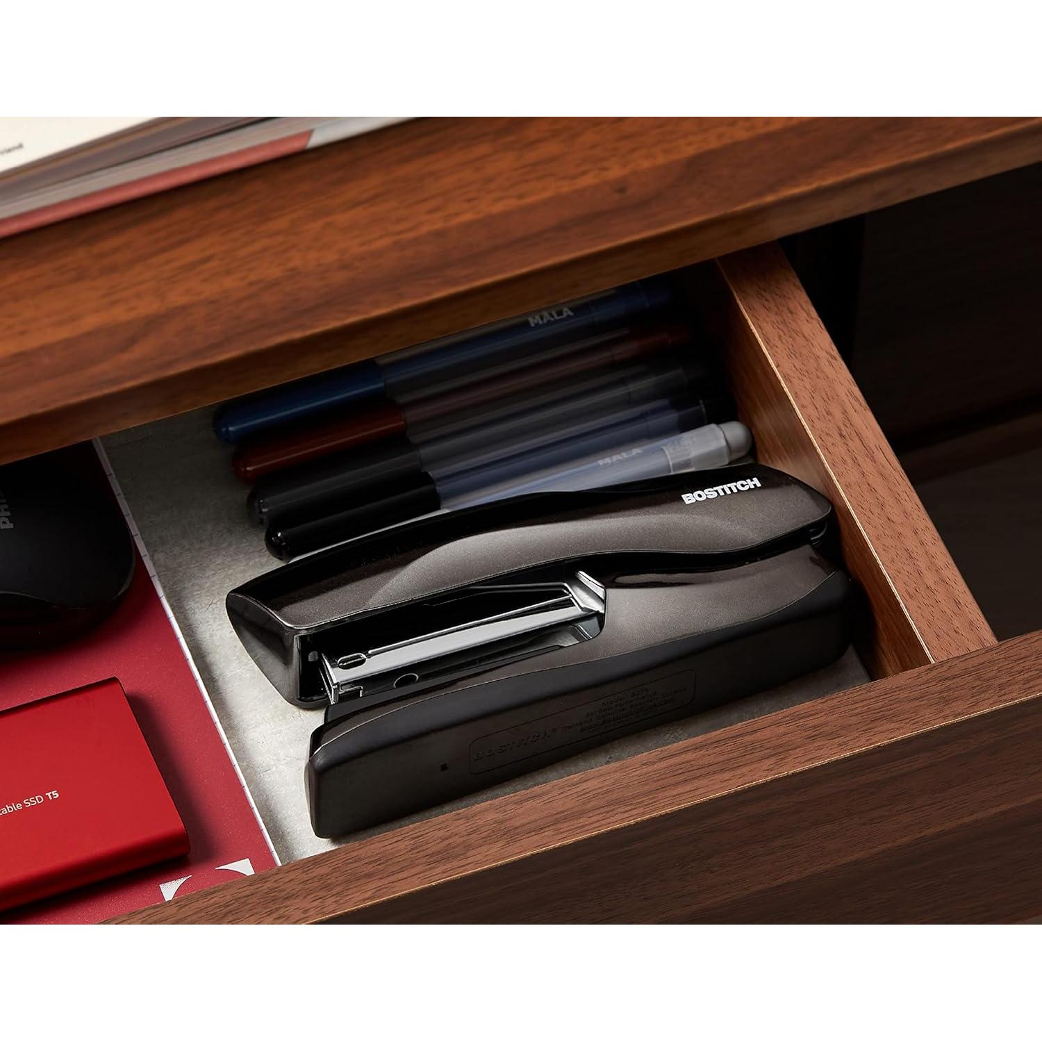 Grapadora Bostitch Alta Resistencia Cromo Negro 40 Hojas