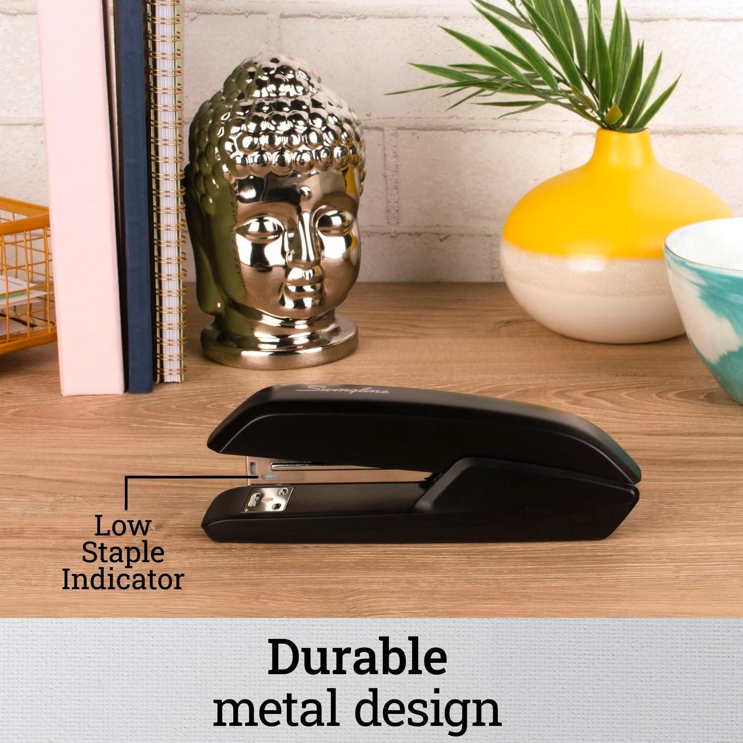 Grapadora Swingline Estándar Negra + 1250 Grapas Premium