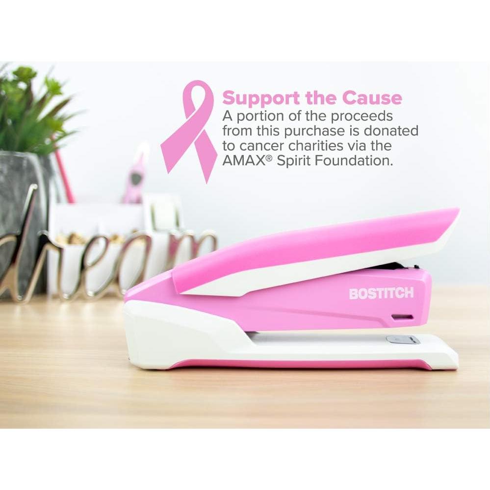 Grapadora de Escritorio PaperPro Rosa 20 Hojas Sin Atascos