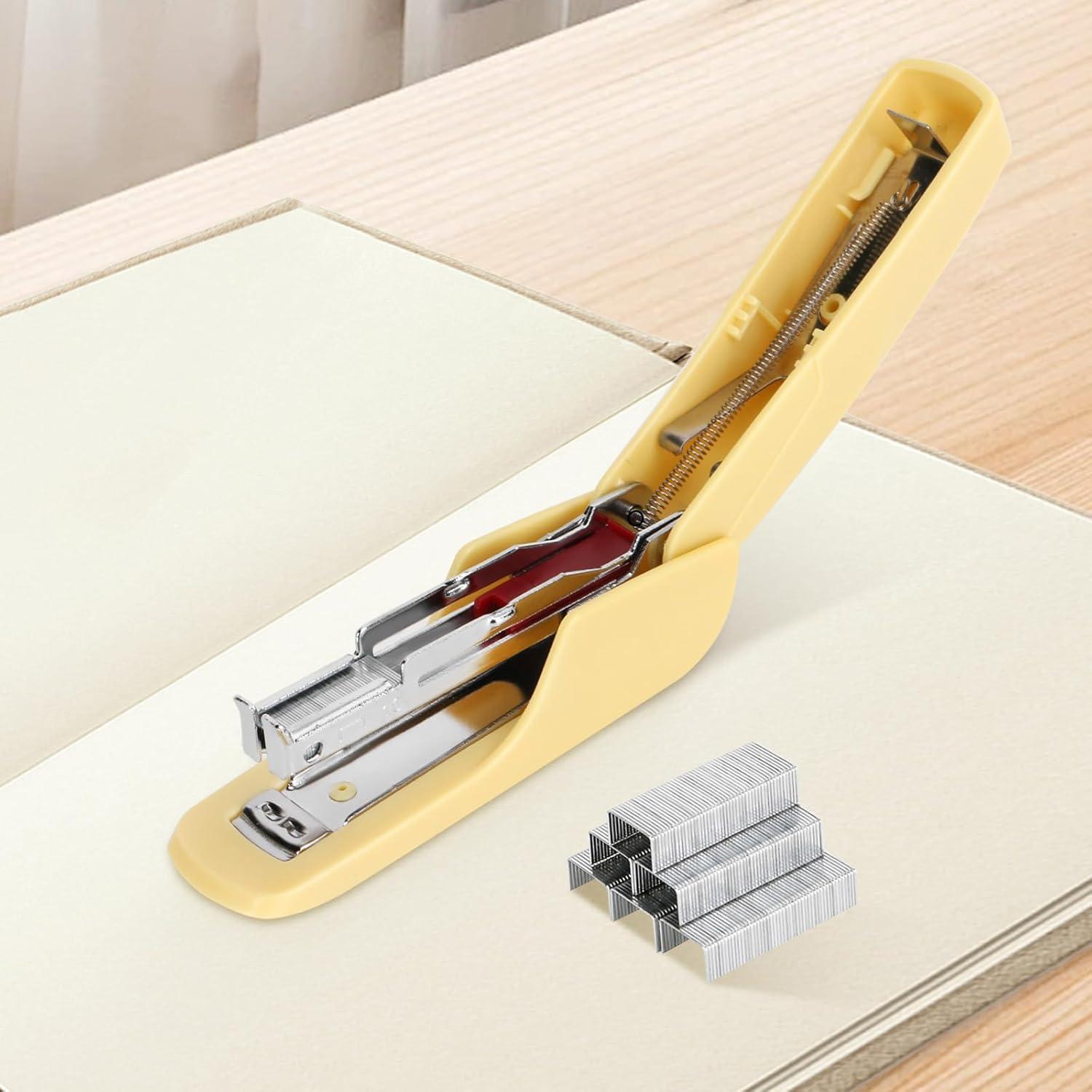 Mini Grapadora BOCYTEOPR Amarilla con Quitagrapas No.10