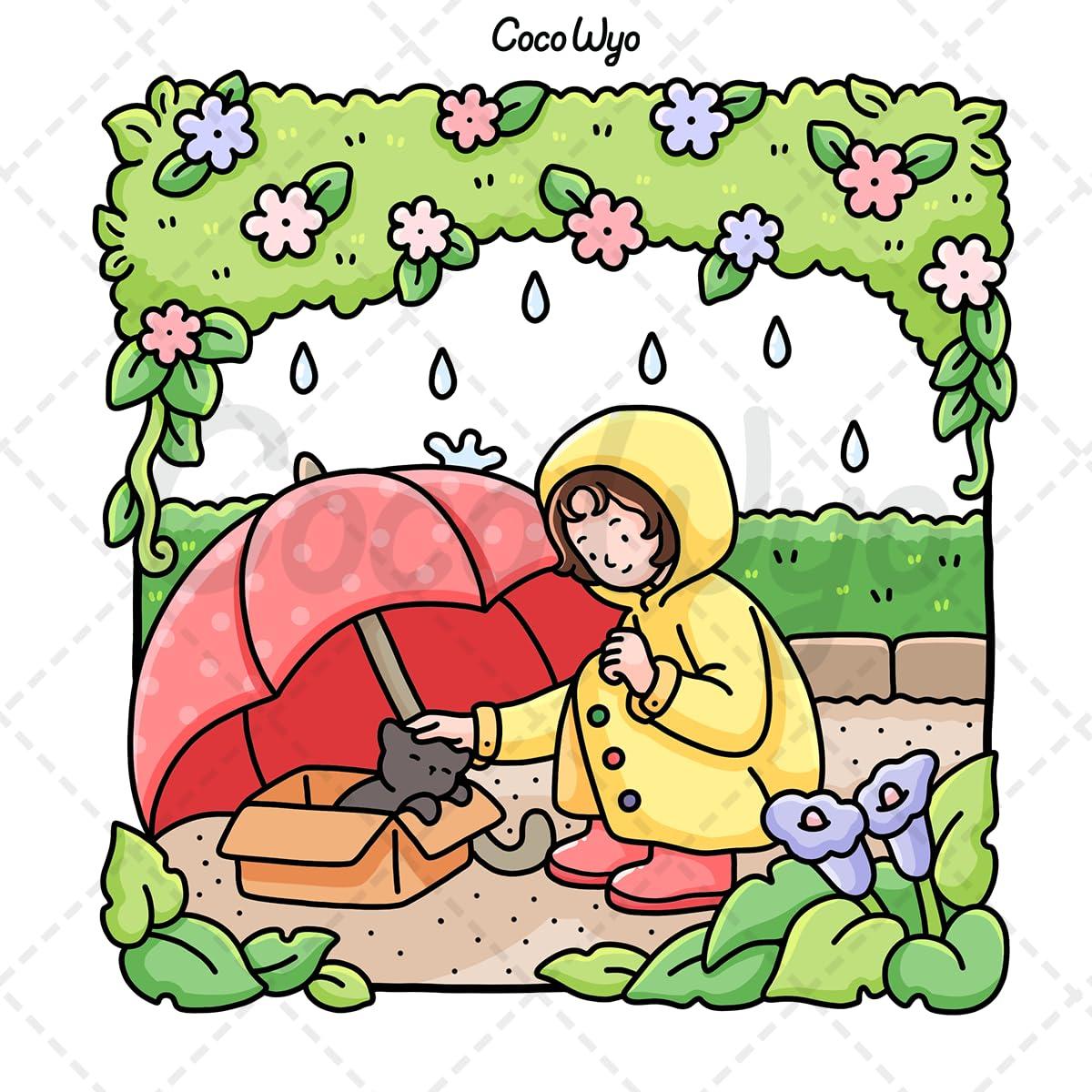 Libro para Colorear Momentos de Chicas 40 Ilustraciones