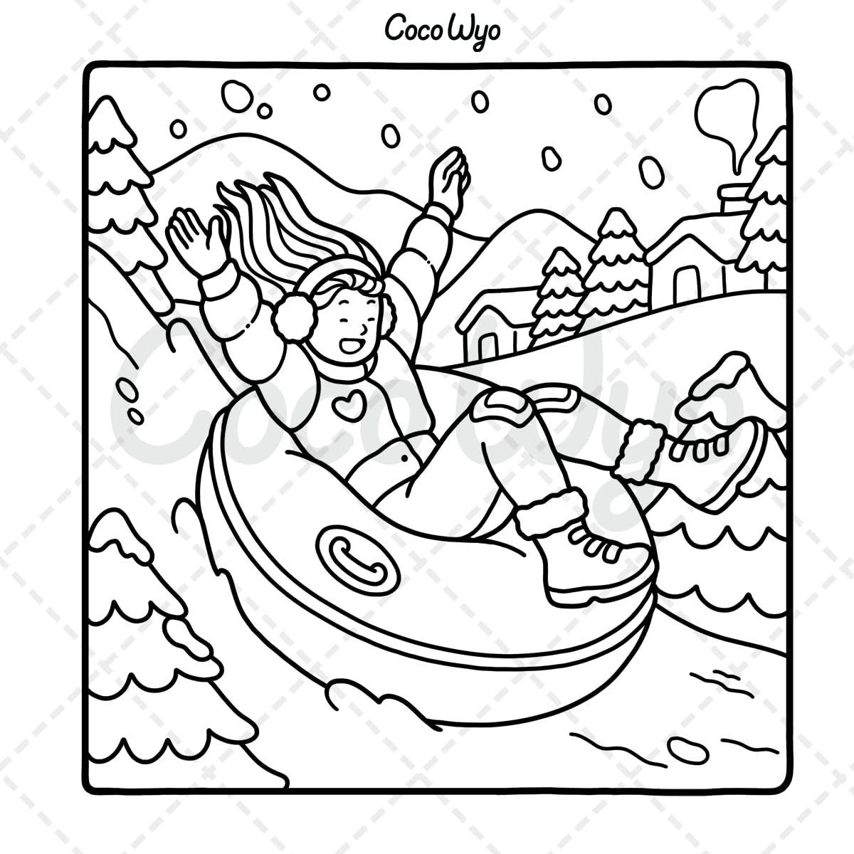 Libro para Colorear Momentos de Chicas 40 Ilustraciones