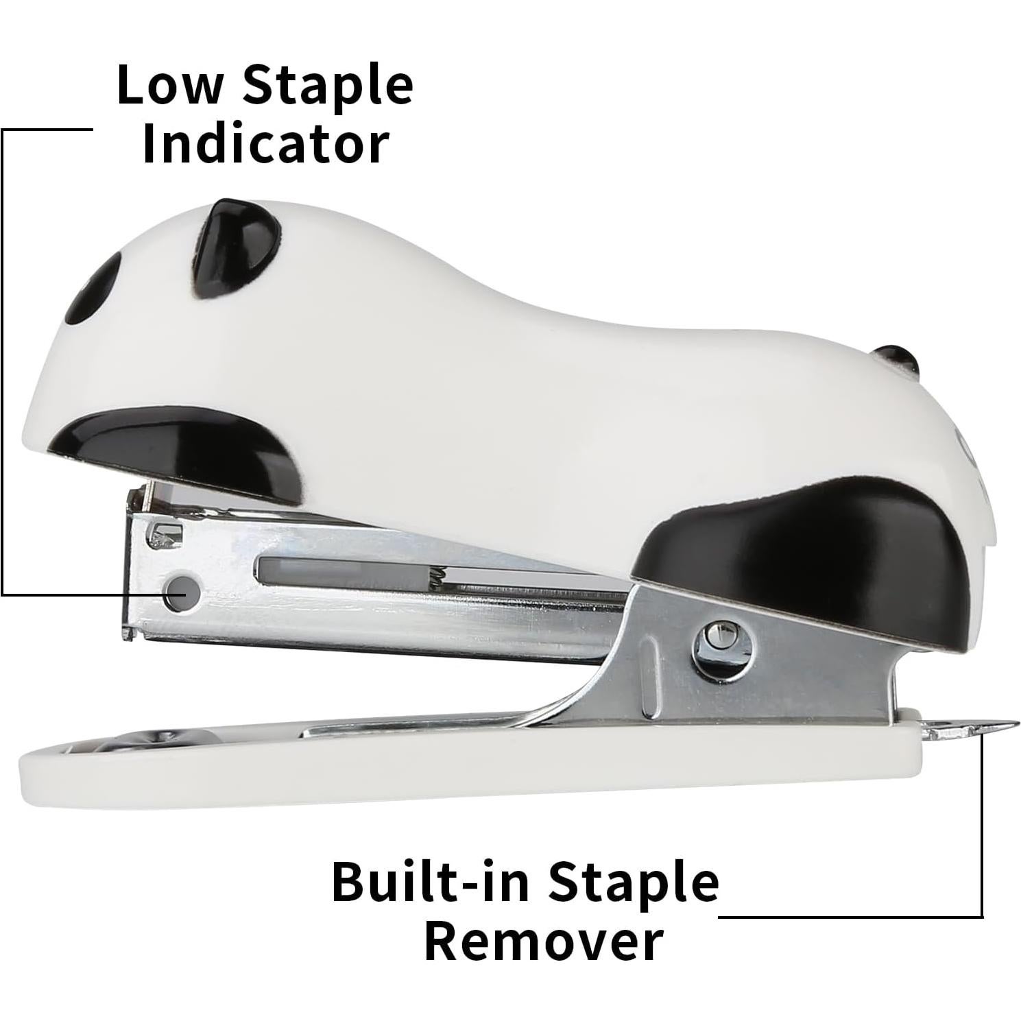 Grapador Mini de Escritorio Artyea Panda 12 Hojas 1000 Grapas