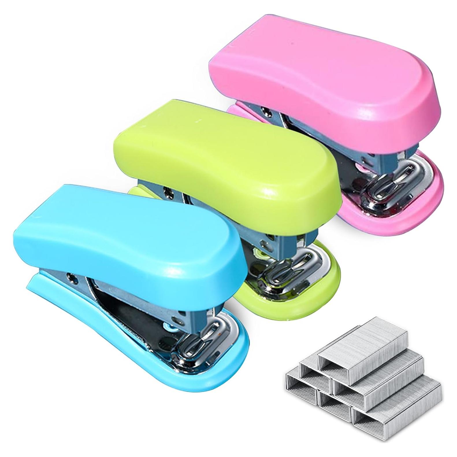 Grapadora Mini BoAn con Quitagrapas y 600 Grapas - 20 Hojas