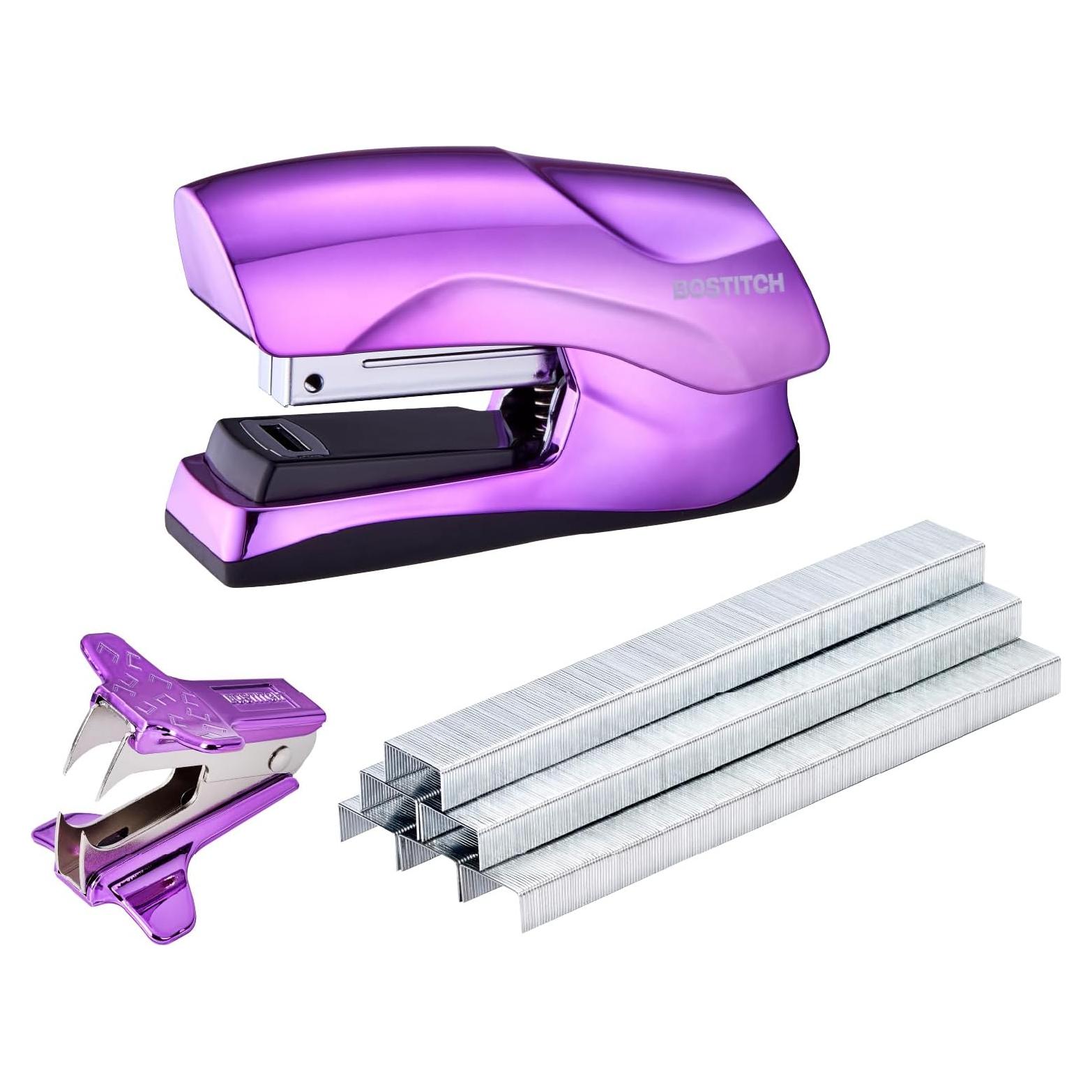 Grapadora Bostitch Office Compacta 40 Hojas Púrpura