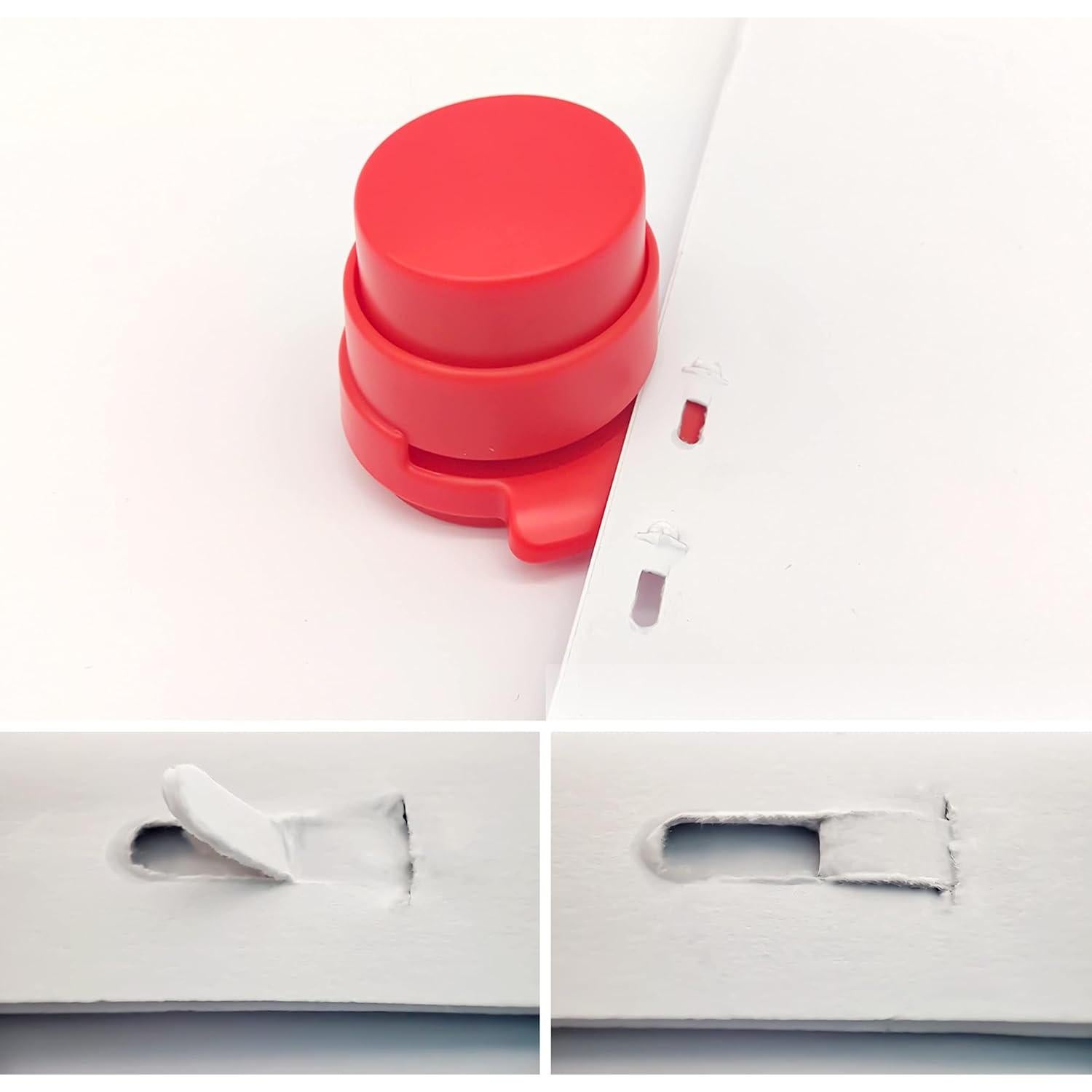 Paquete de 4 Grapadoras Sin Grapas BLLREMIPSUR para 5 Hojas