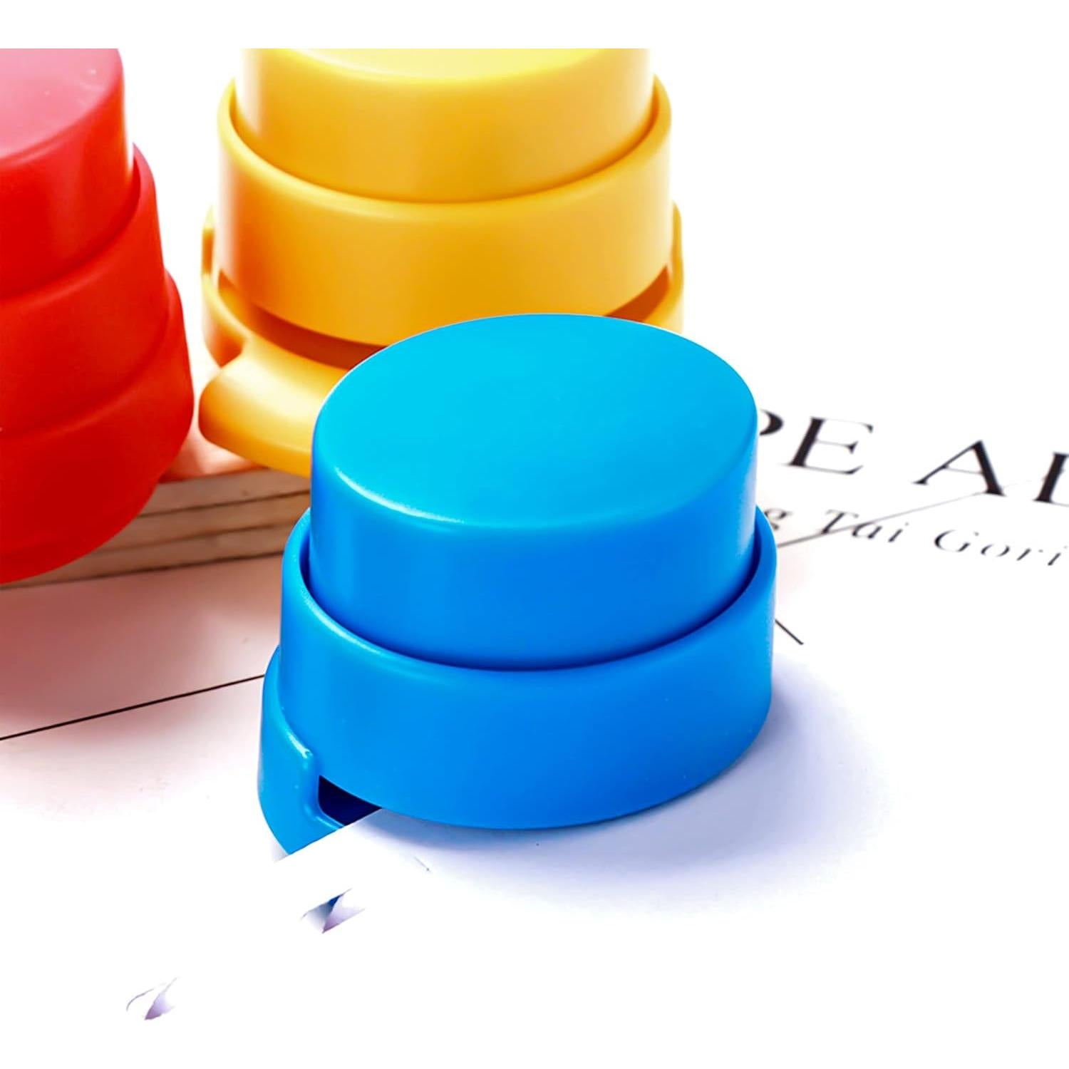 Paquete de 4 Grapadoras Sin Grapas BLLREMIPSUR para 5 Hojas