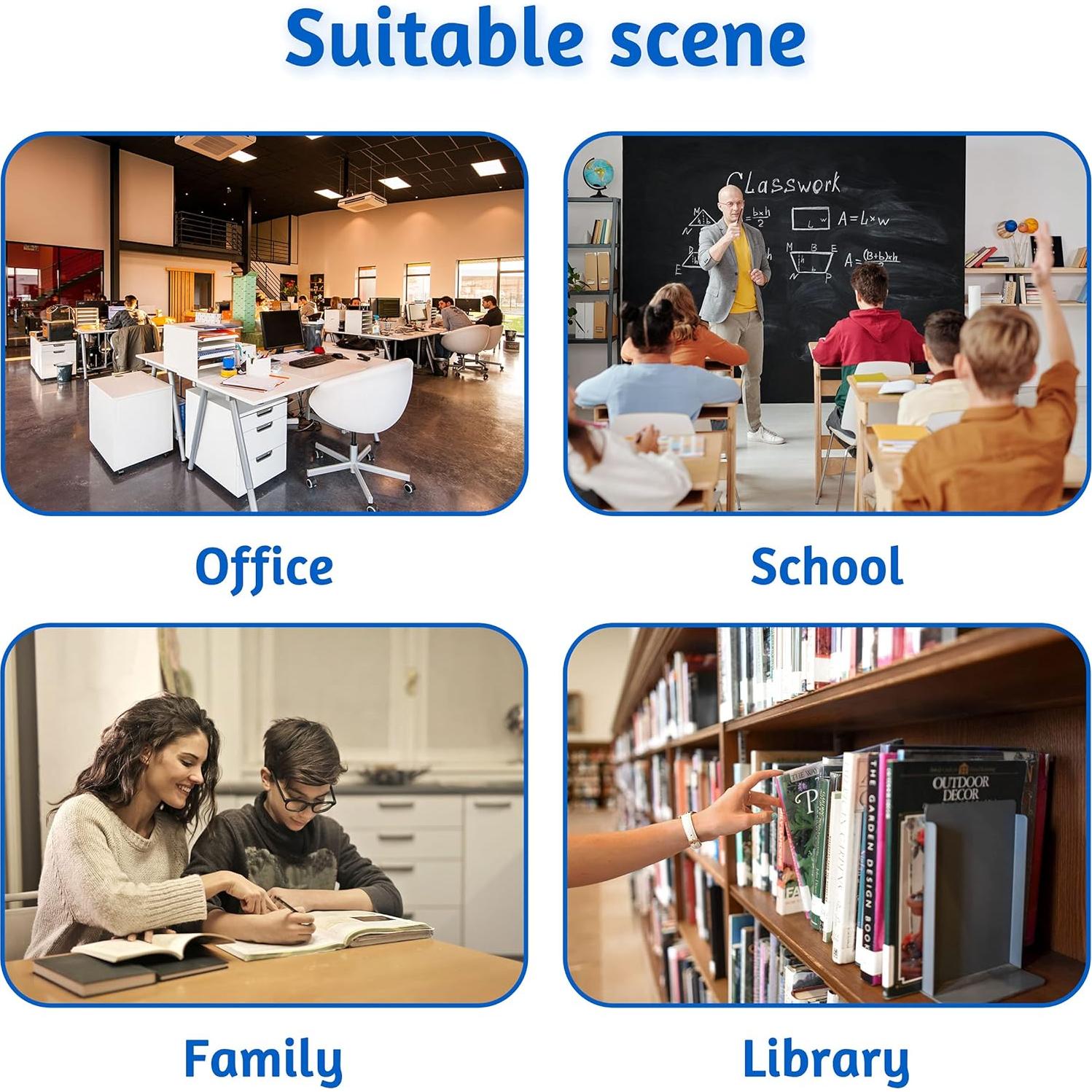 Paquete de 4 Grapadoras Sin Grapas BLLREMIPSUR para 5 Hojas