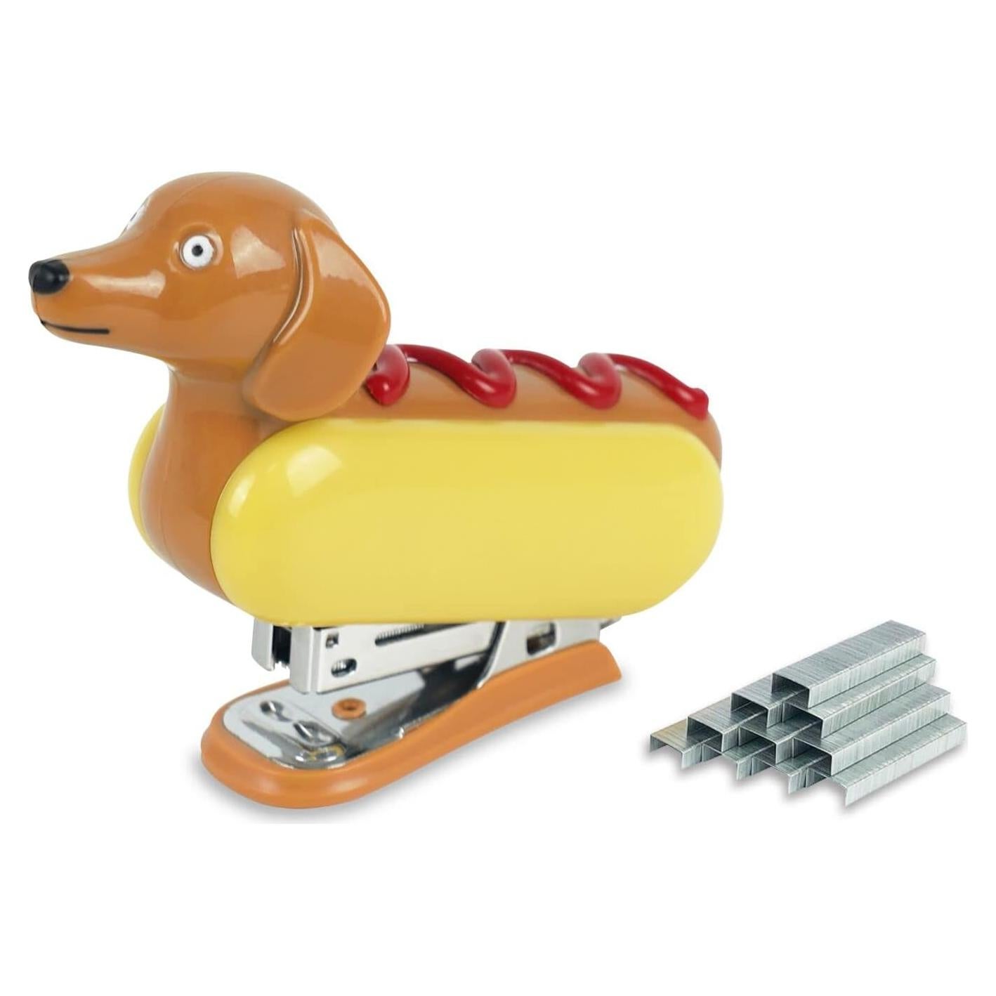 Mini Grapadora YOBRO Hotdog para Niños - 1000 Grapas, 12 Hojas