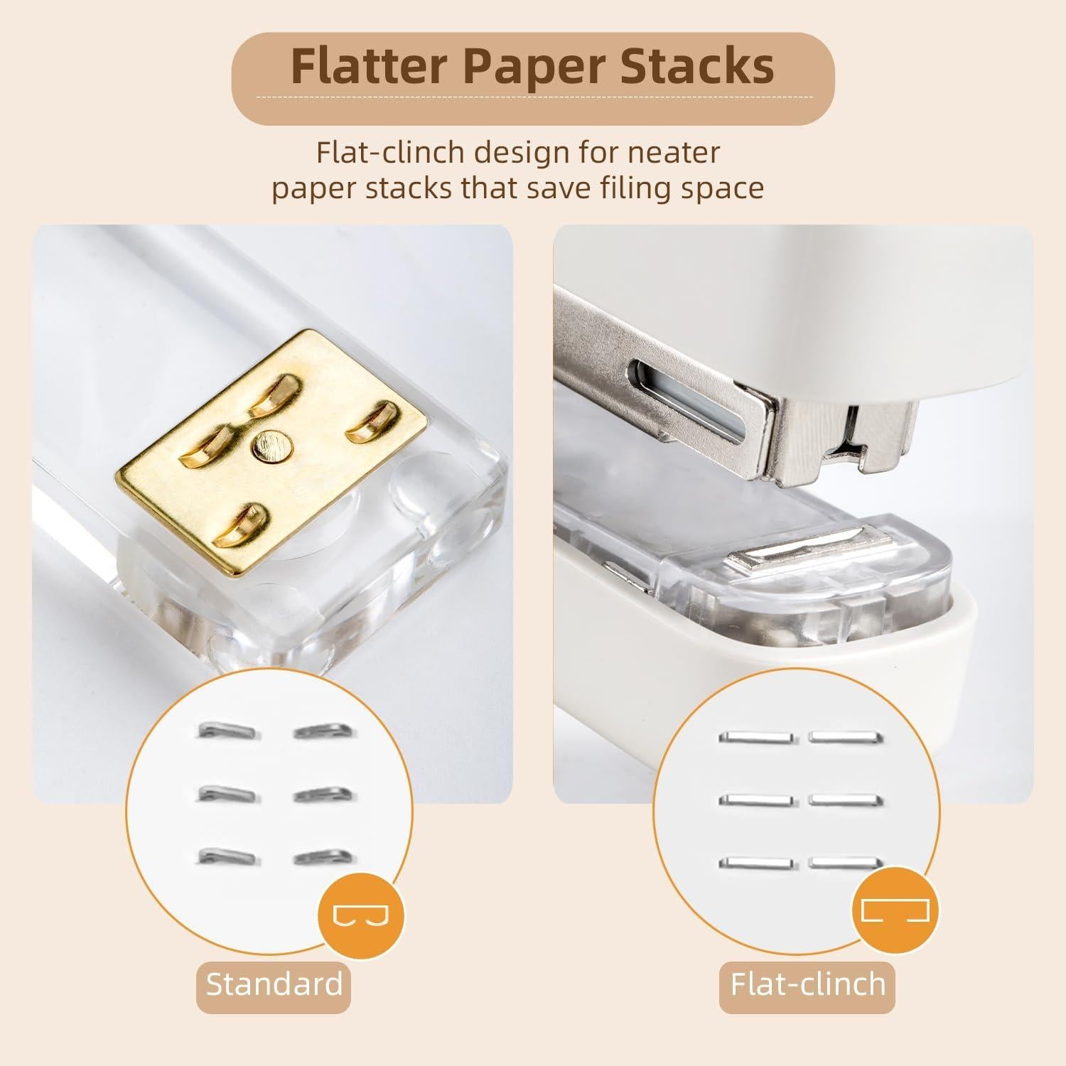 Grampadora Deli TA301 Blanca con Removedor de Grapas 40 Hojas