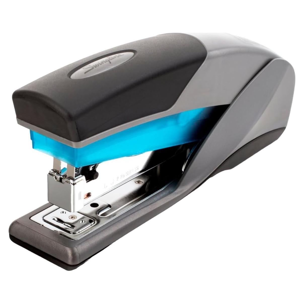 Grapadora Swingline Optima 25, Sujeta 25 Hojas, Azul y Gris