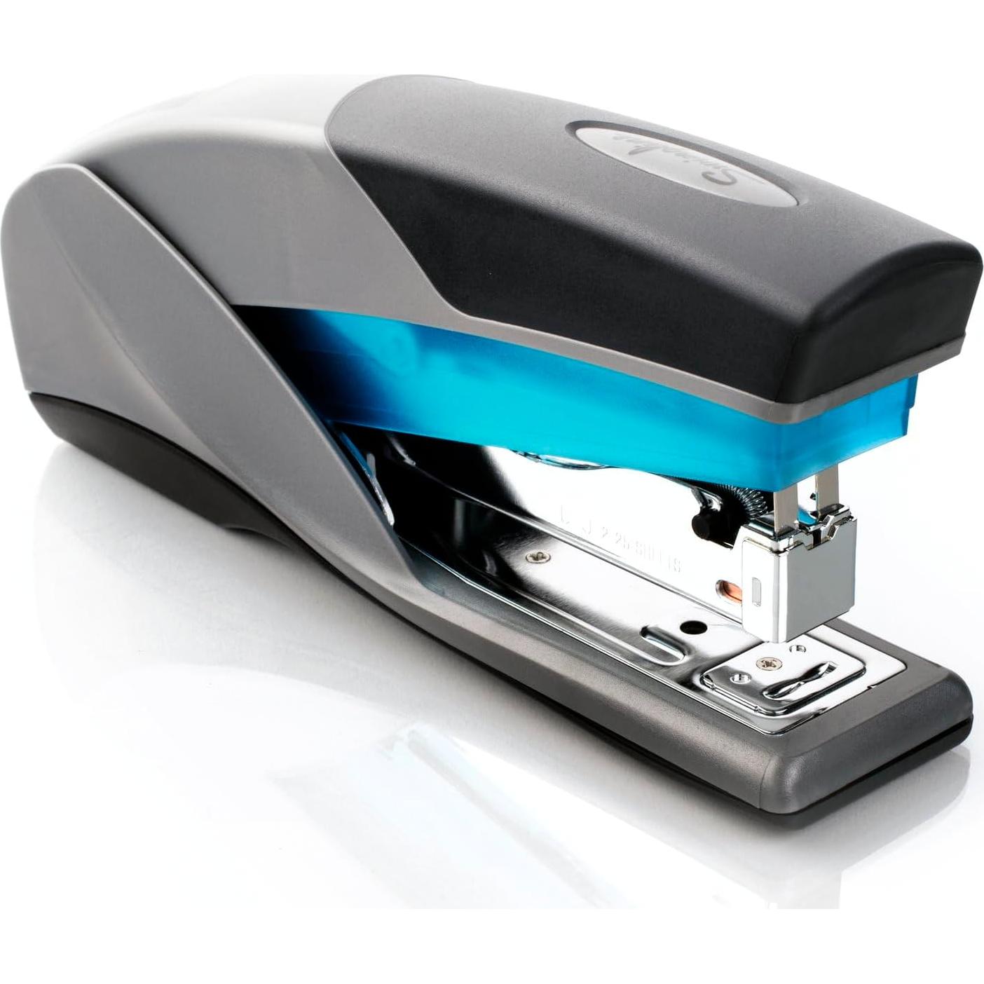 Grapadora Swingline Optima 25, Sujeta 25 Hojas, Azul y Gris