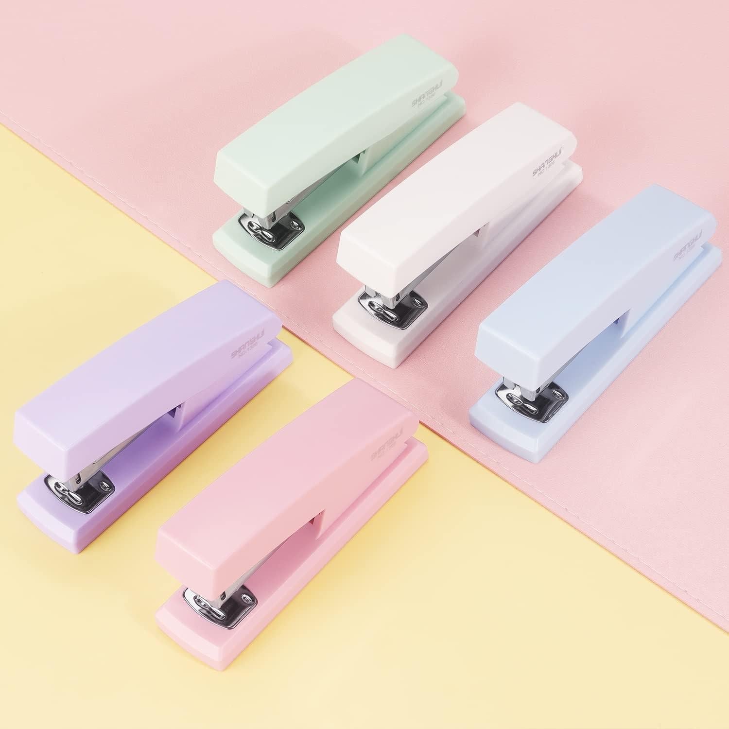 Grapadora de Oficina Tamaki Azul Metálica 20 Hojas 80 Grapas