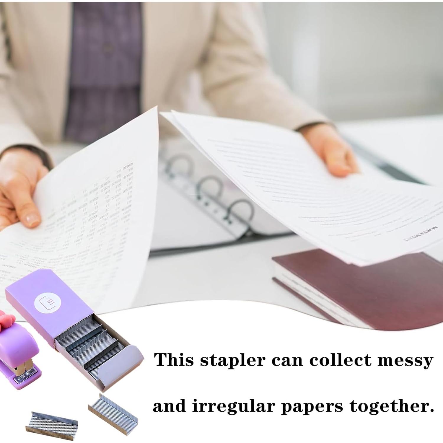 Set de 4 Mini Grapadoras JLEivvi Rosa con Grapas 81.69g