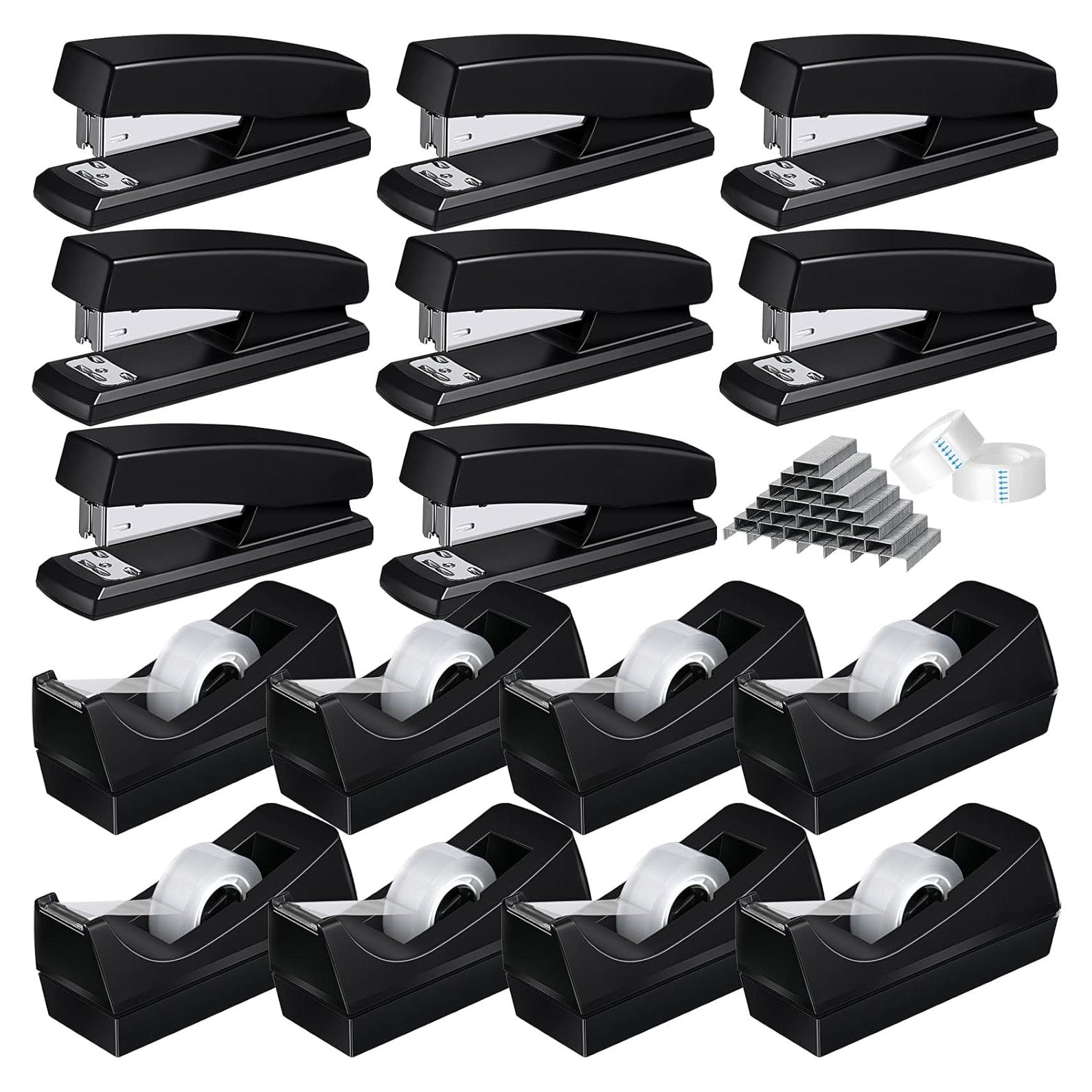 Juego de Grapadoras y Dispensadores de Cinta Leinuosen 16 Pcs