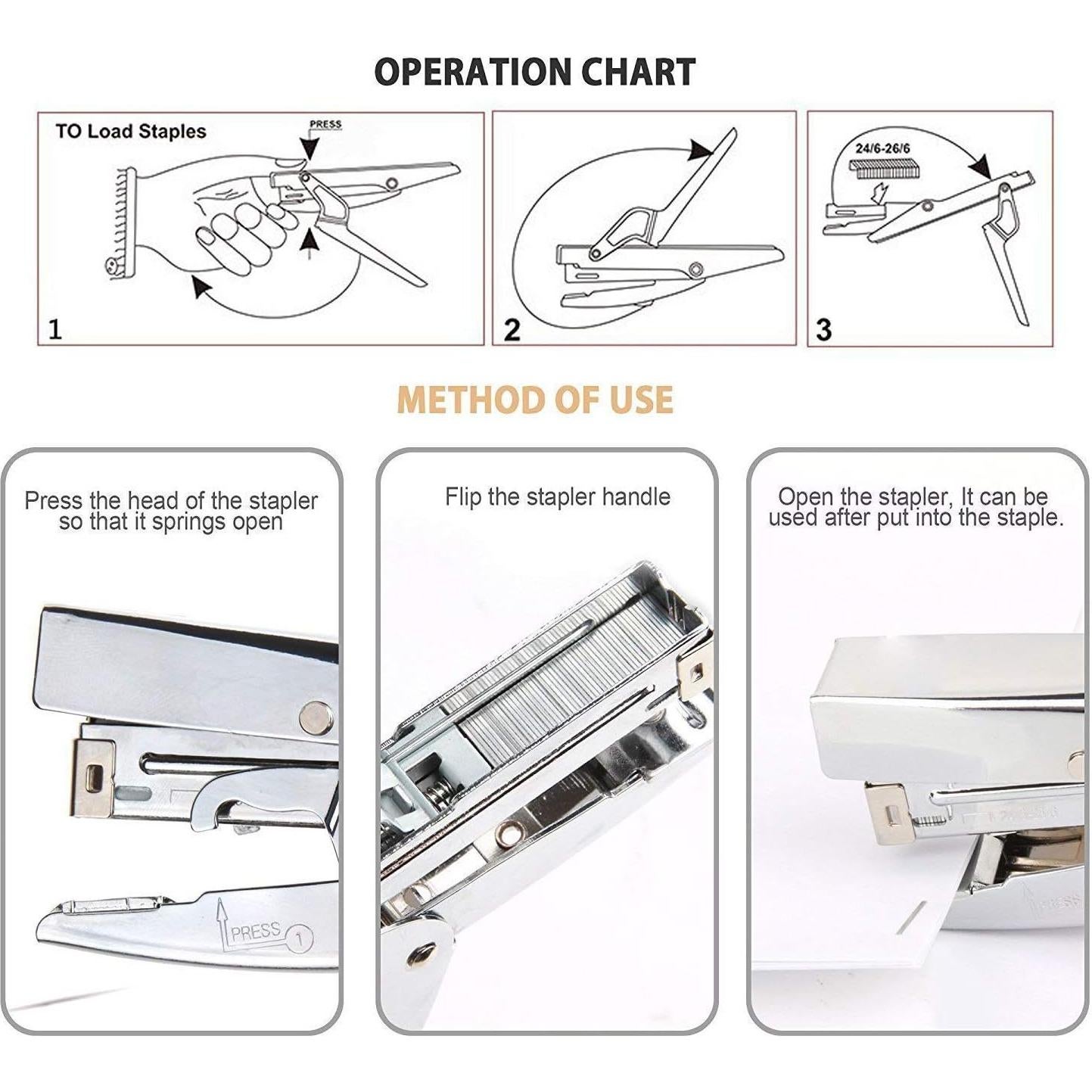 Grapadora de Pinza ONDY ps1123 Alta Capacidad 20 Hojas