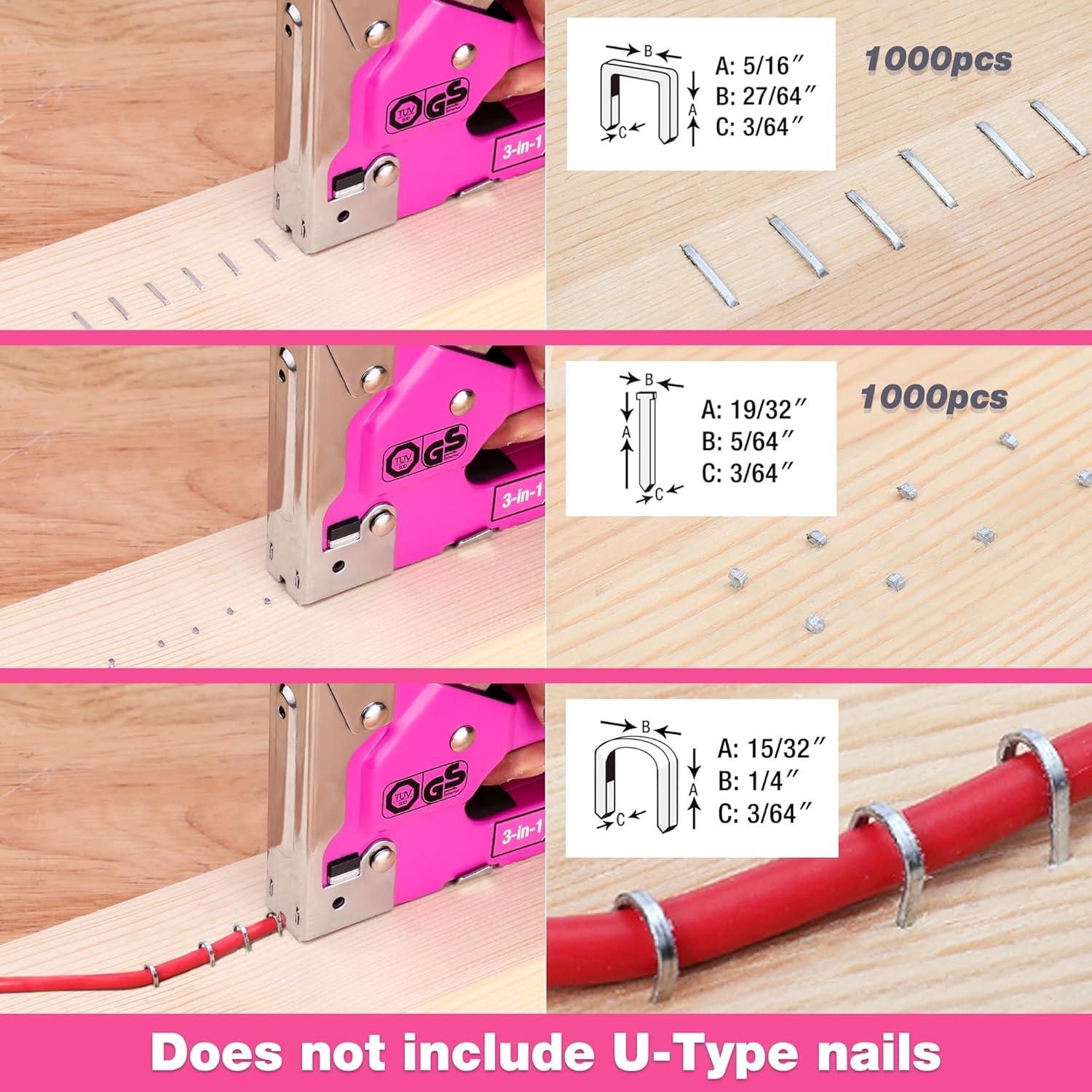 Grapadora Manual 3-en-1 ValueMax con 2000 Grapas y Removedor