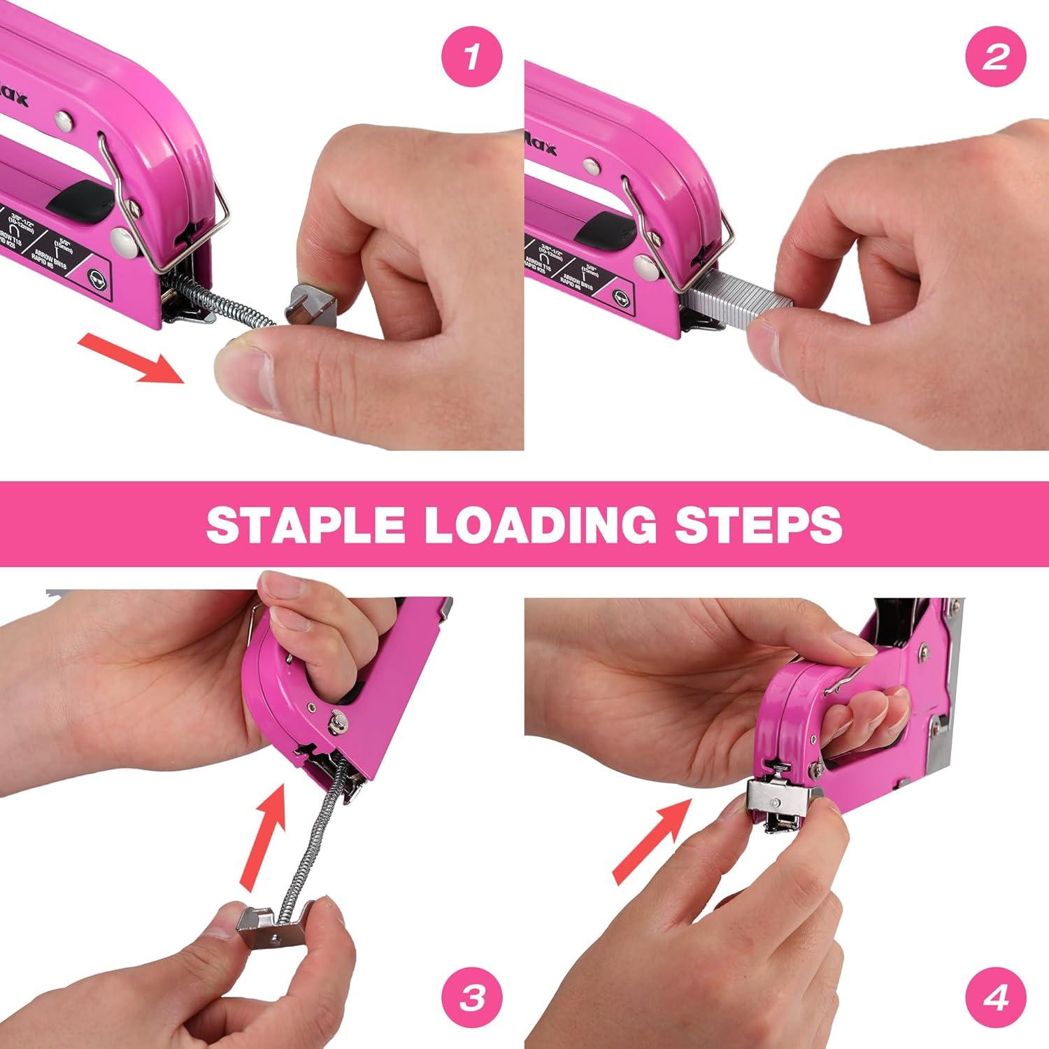 Grapadora Manual 3-en-1 ValueMax con 2000 Grapas y Removedor